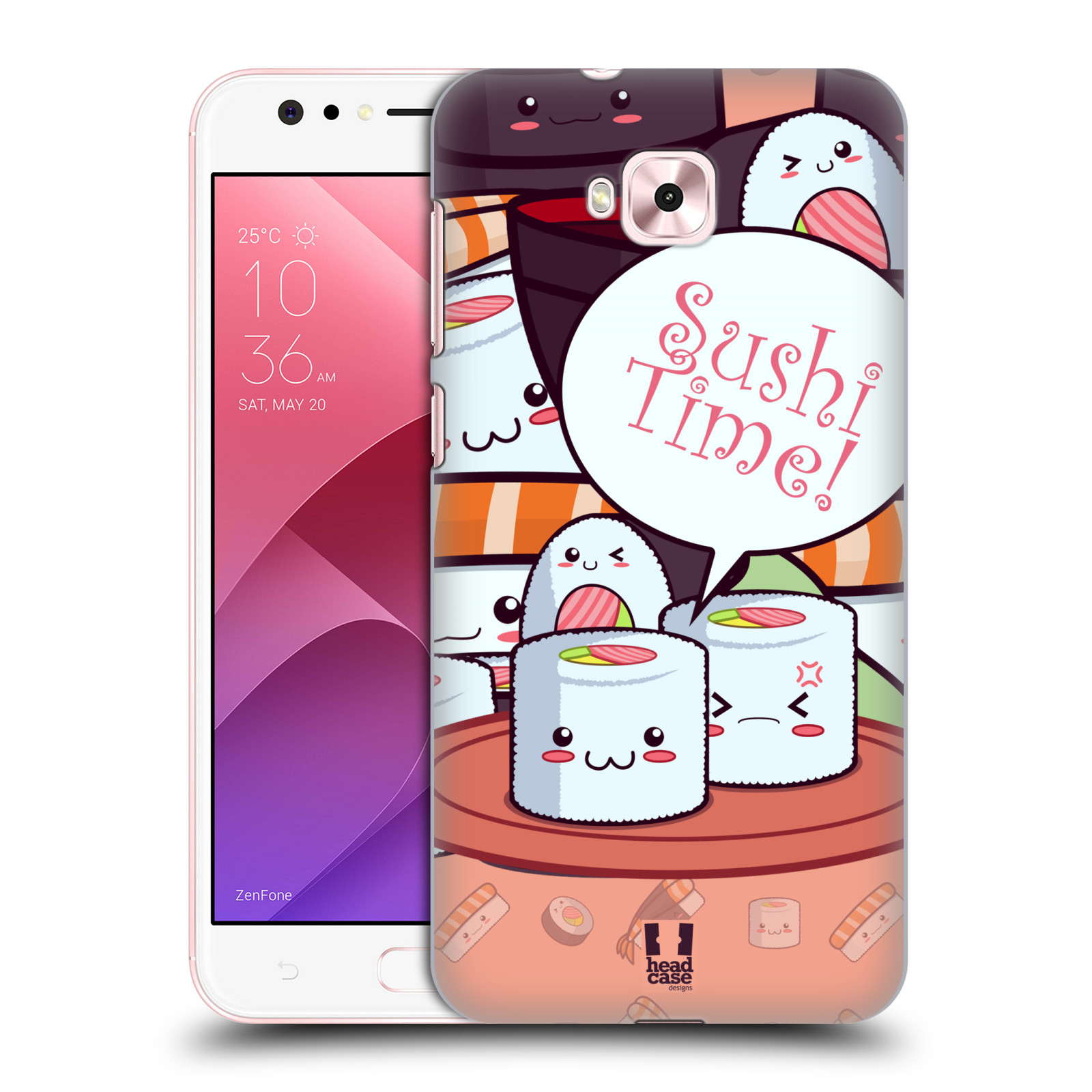 HEAD CASE plastový obal na mobil Asus Zenfone 4 Selfie ZD553KL vzor Čas na Sushi MAKI