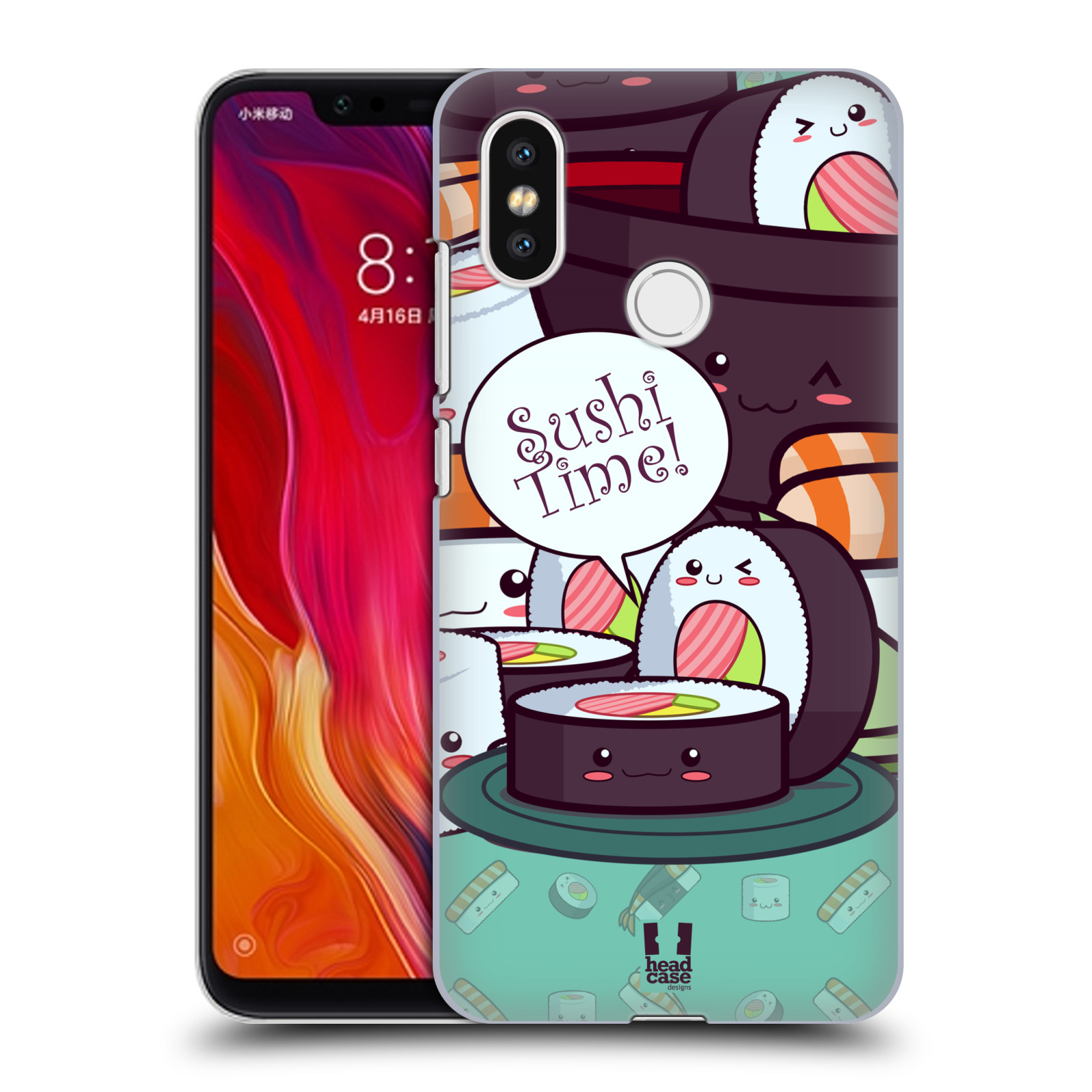 HEAD CASE plastový obal na mobil Xiaomi Mi 8 vzor Čas na Sushi MAKI NORI