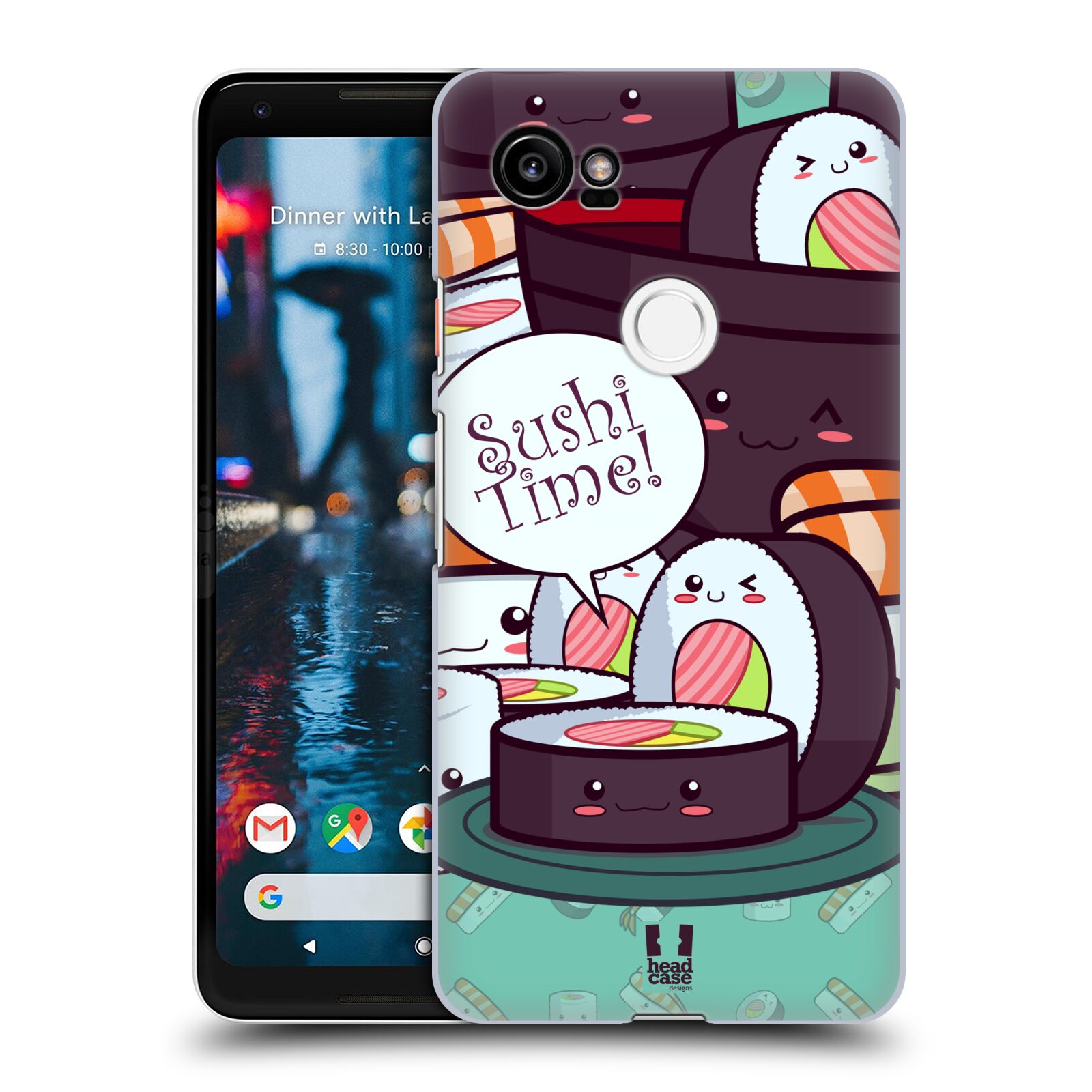 HEAD CASE plastový obal na mobil Google Pixel 2 XL vzor Čas na Sushi MAKI NORI