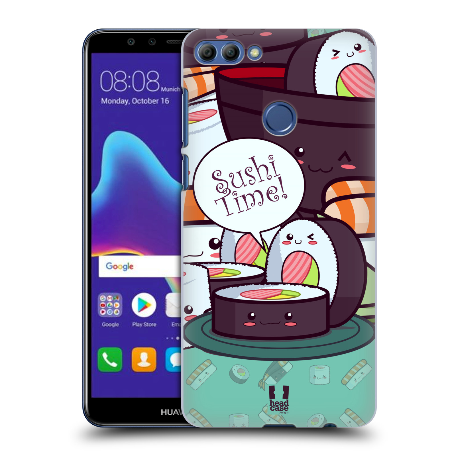 HEAD CASE plastový obal na mobil Huawei Y9 2018 vzor Čas na Sushi MAKI NORI