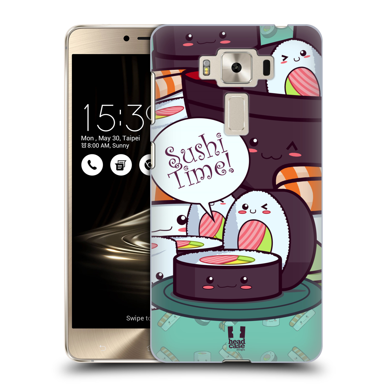 HEAD CASE plastový obal na mobil Asus Zenfone 3 DELUXE ZS550KL vzor Čas na Sushi MAKI NORI