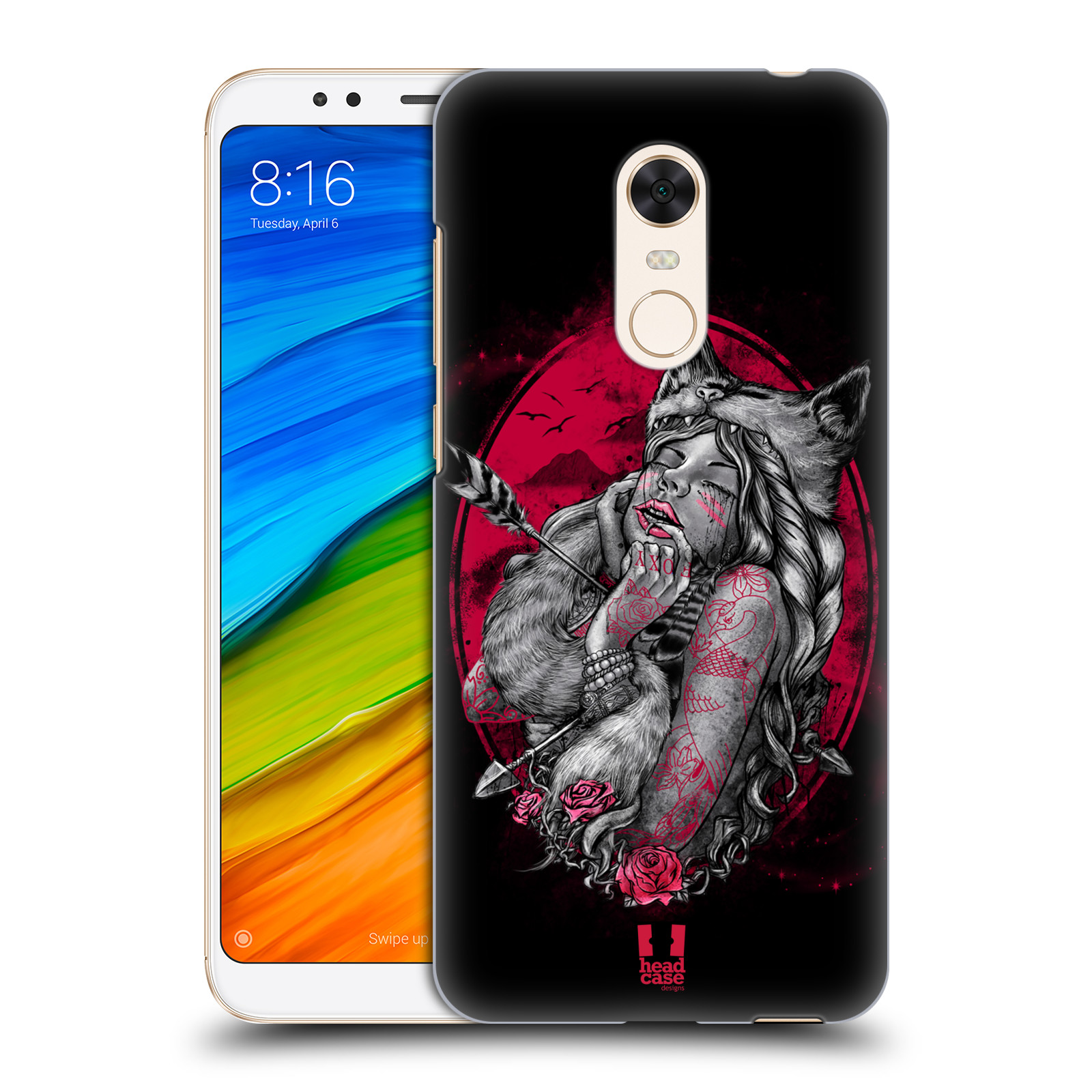 HEAD CASE plastový obal na mobil Xiaomi Redmi 5 PLUS vzor Ďábelská žena LIŠKA