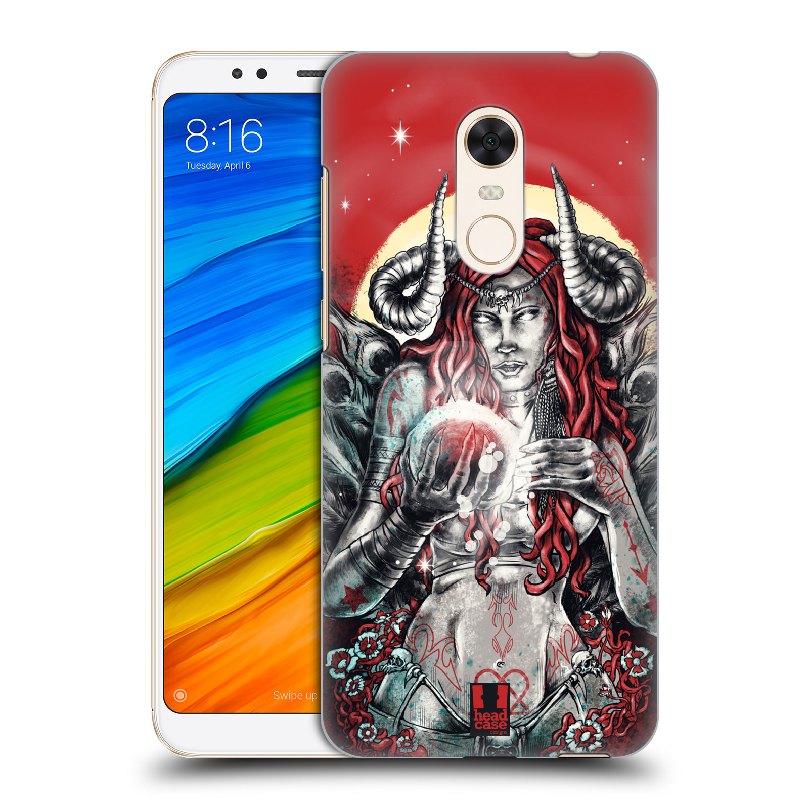 HEAD CASE plastový obal na mobil Xiaomi Redmi 5 PLUS vzor Ďábelská žena koule