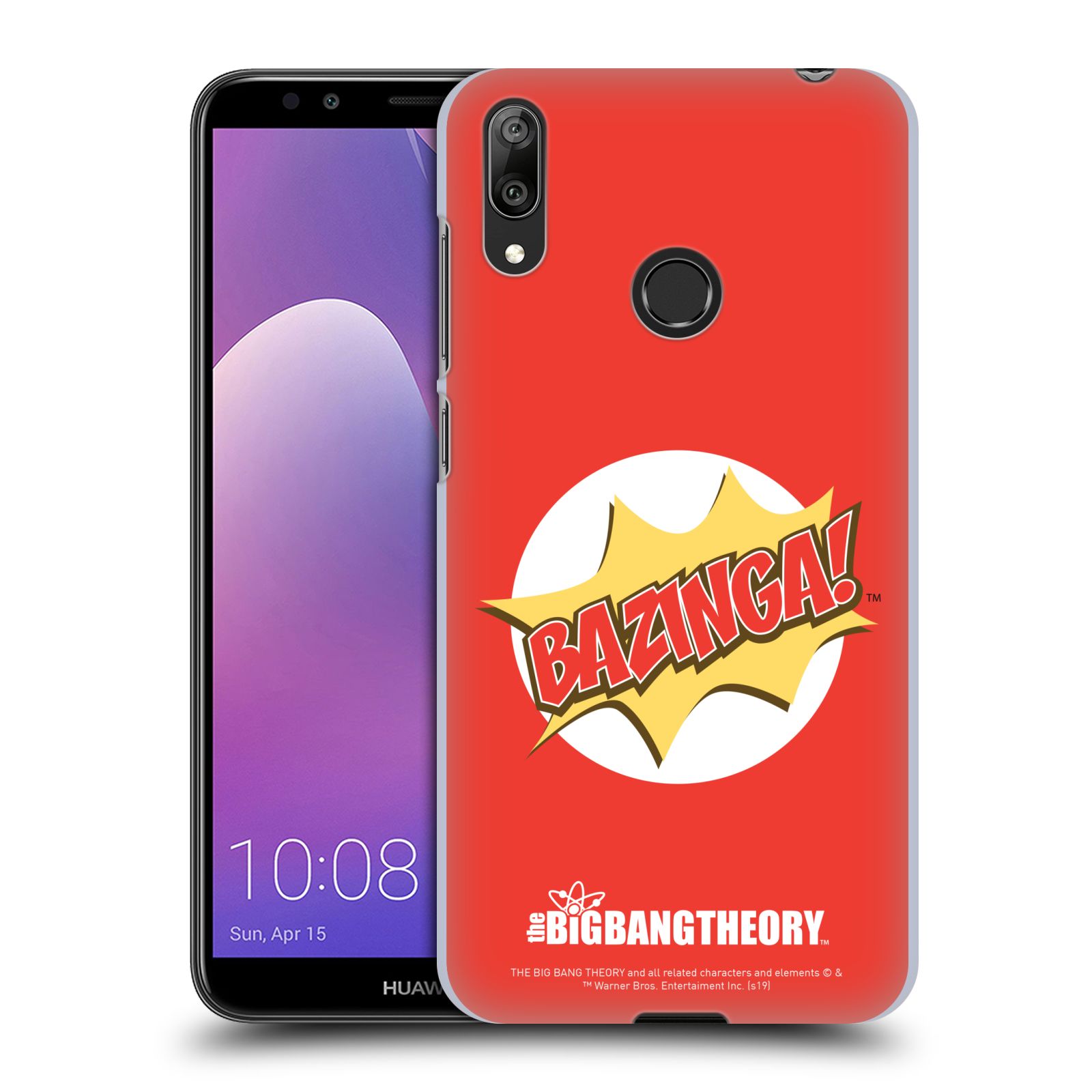 Pouzdro na mobil Huawei Y7 2019 - HEAD CASE - Big Bang Theory - Bazinga
