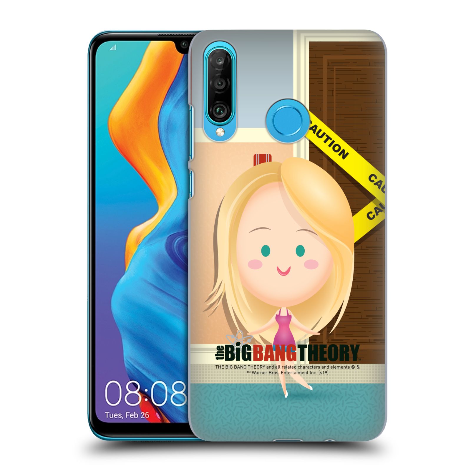 Pouzdro na mobil Huawei P30 LITE - HEAD CASE - Big Bang Theory - kreslená Penny
