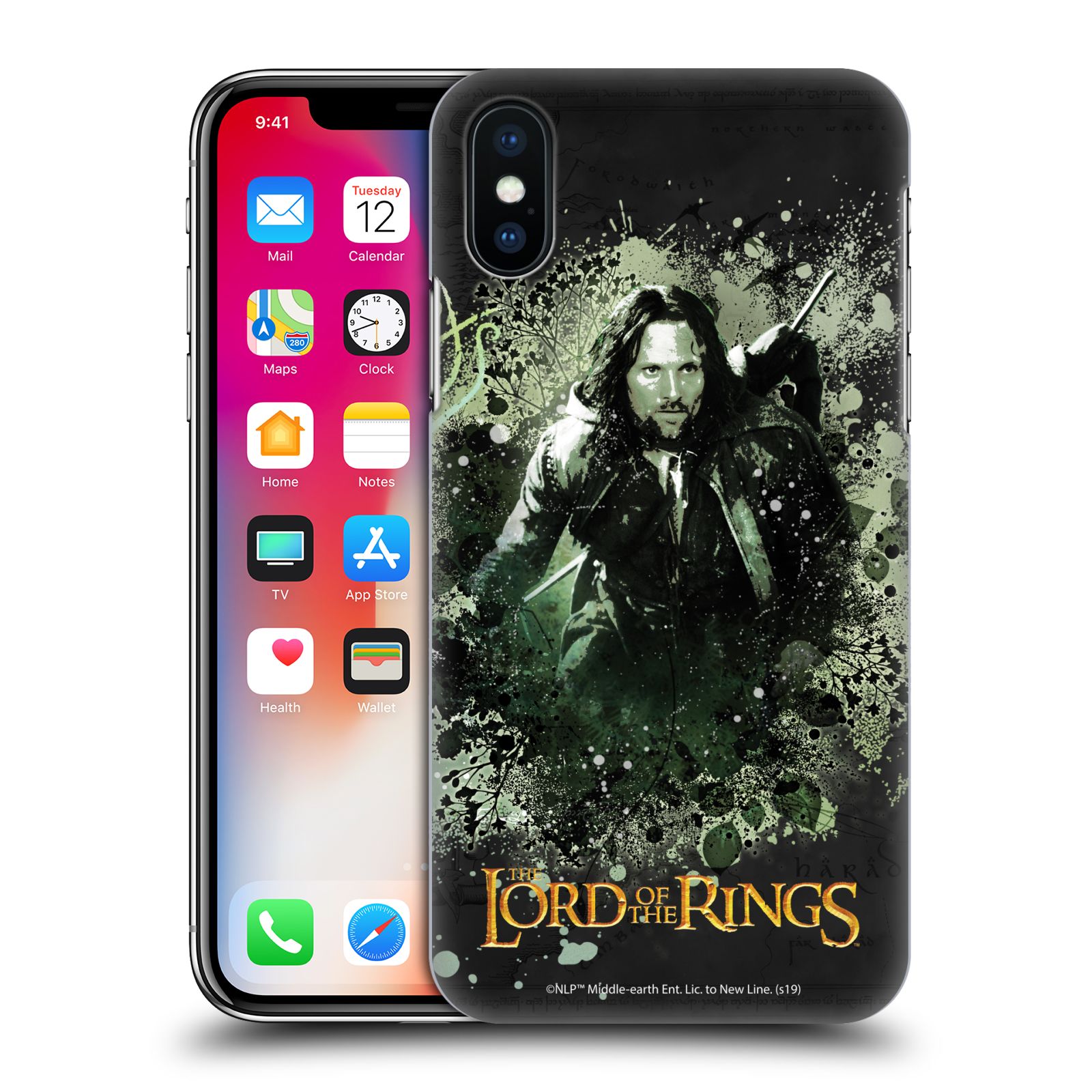 Zadní obal pro mobil Apple Iphone X / XS - HEAD CASE - Pán Prstenů - Společenstvo Prstenu - Aragorn