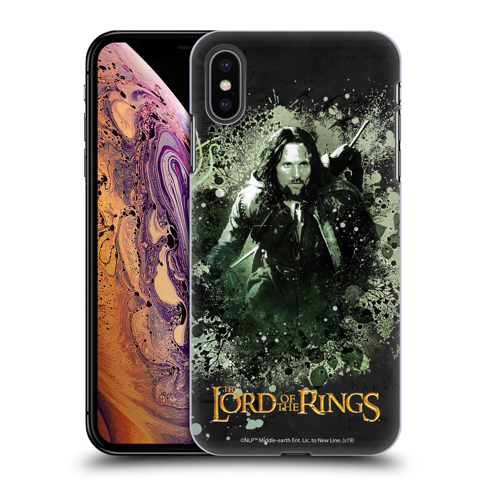 Zadní obal pro mobil Apple Iphone XS MAX - HEAD CASE - Pán Prstenů - Společenstvo Prstenu - Aragorn