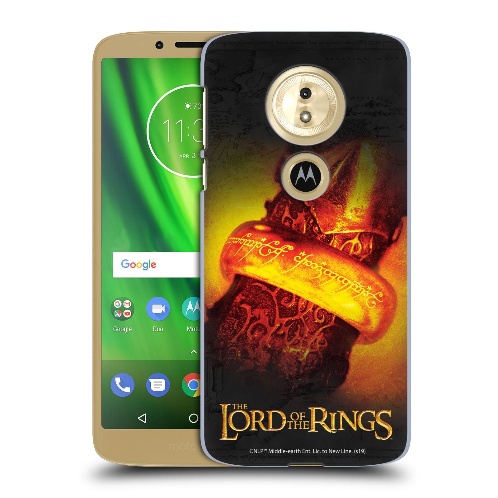 Pouzdro na mobil Motorola Moto E5 - HEAD CASE - Pán Prstenů - žhnoucí prsten