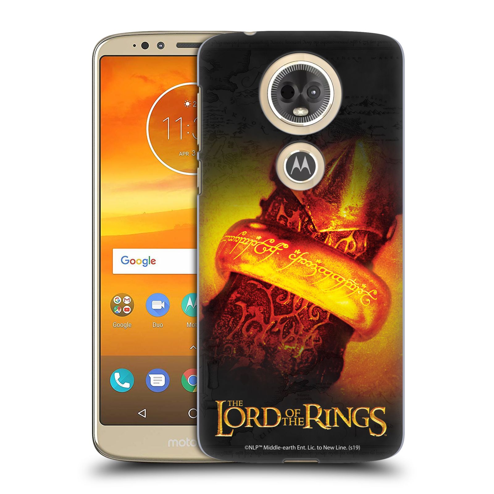 Pouzdro na mobil Motorola Moto E5 PLUS - HEAD CASE - Pán Prstenů - žhnoucí prsten