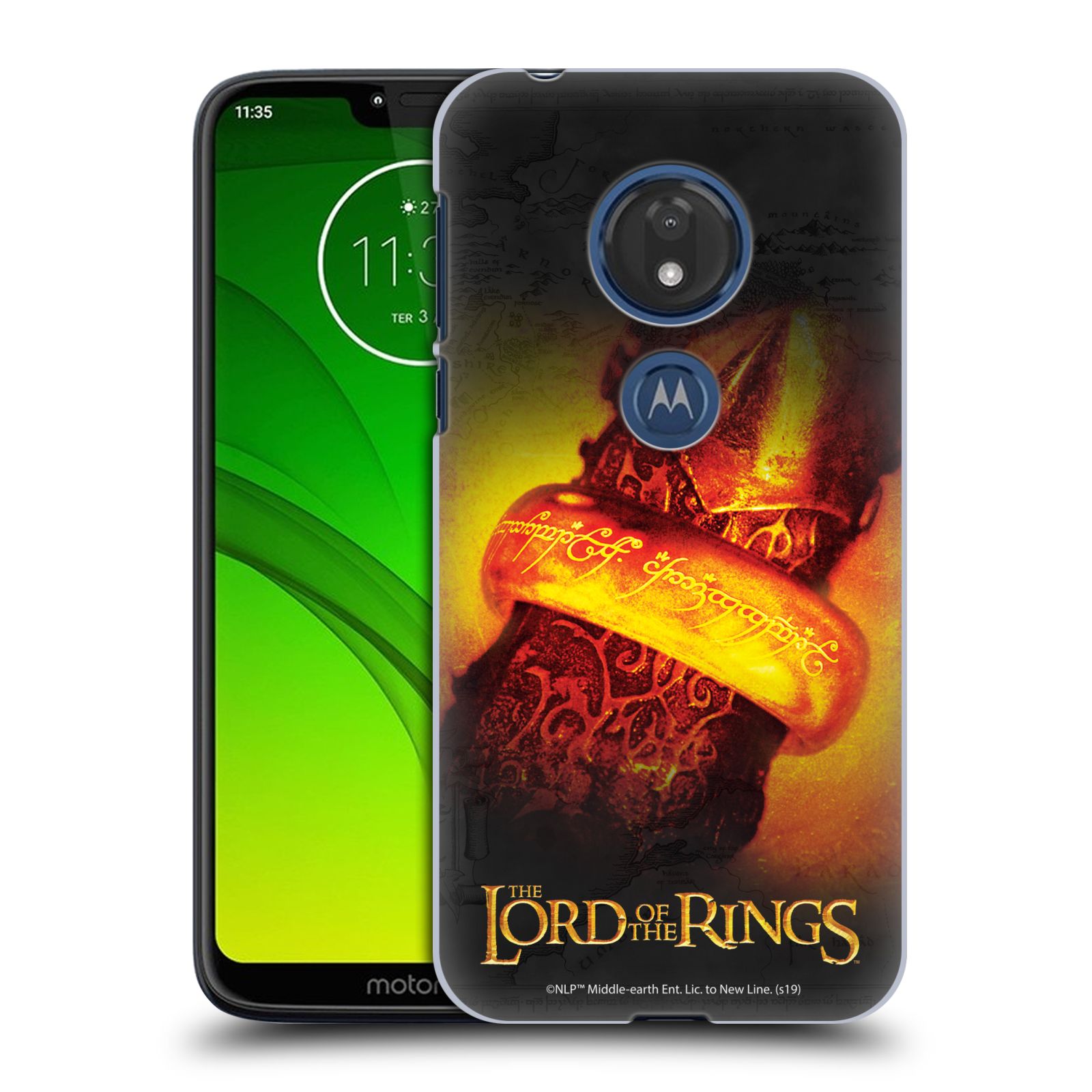 Pouzdro na mobil Motorola Moto G7 Play - HEAD CASE - Pán Prstenů - žhnoucí prsten