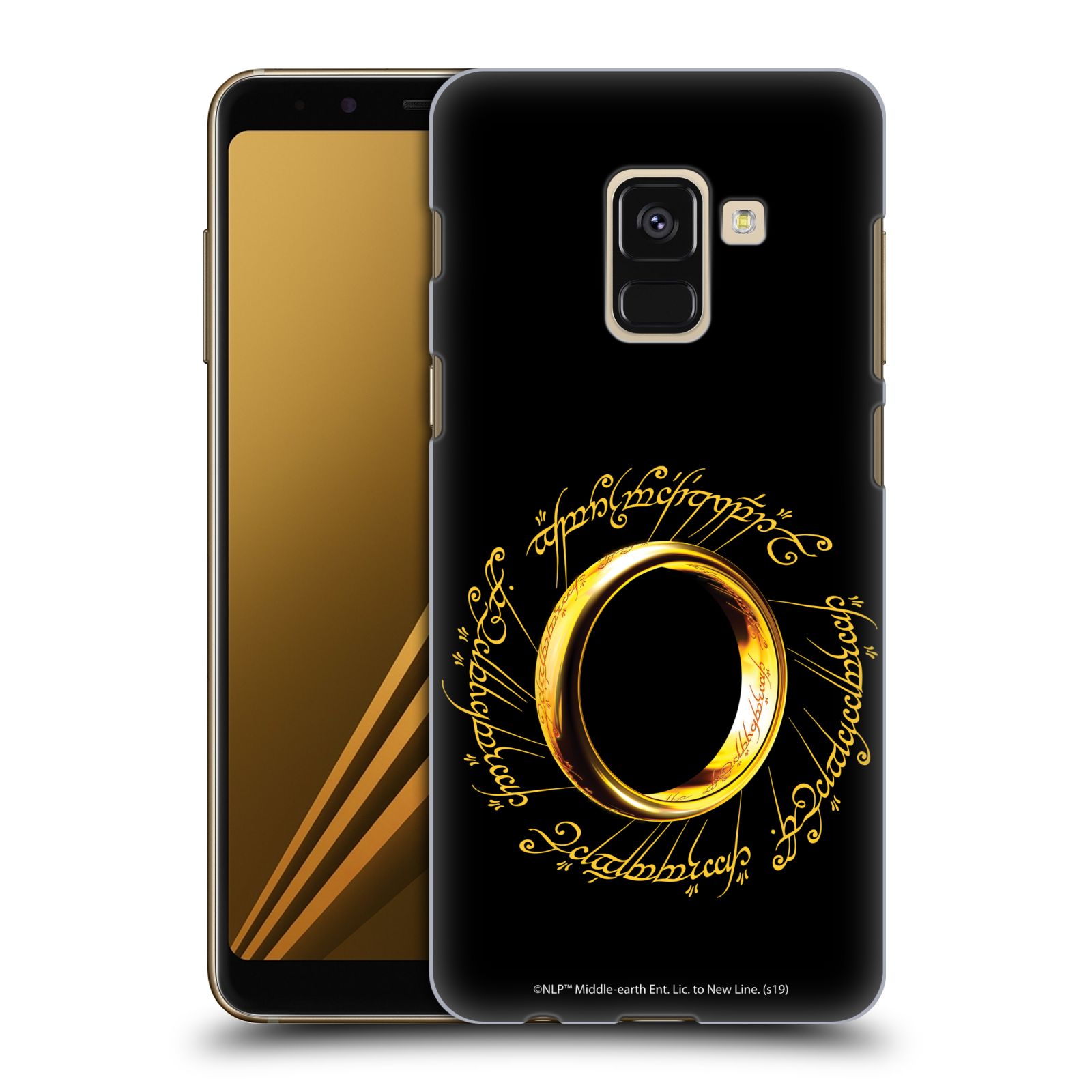 Pouzdro na mobil Samsung Galaxy A8+ 2018, A8 PLUS 2018 - HEAD CASE - Pán Prstenů - zlatý prsten