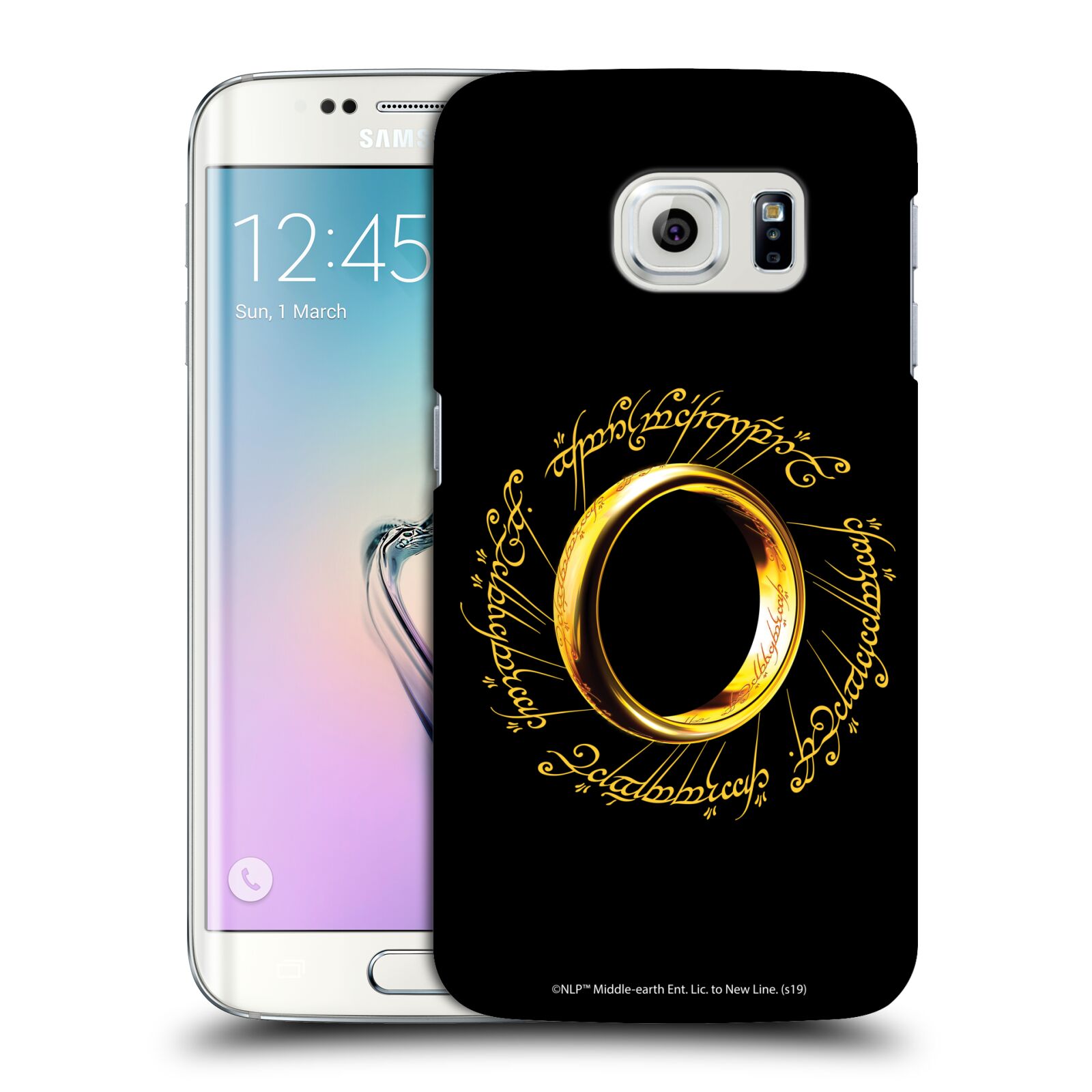 Pouzdro na mobil Samsung Galaxy S6 EDGE - HEAD CASE - Pán Prstenů - zlatý prsten
