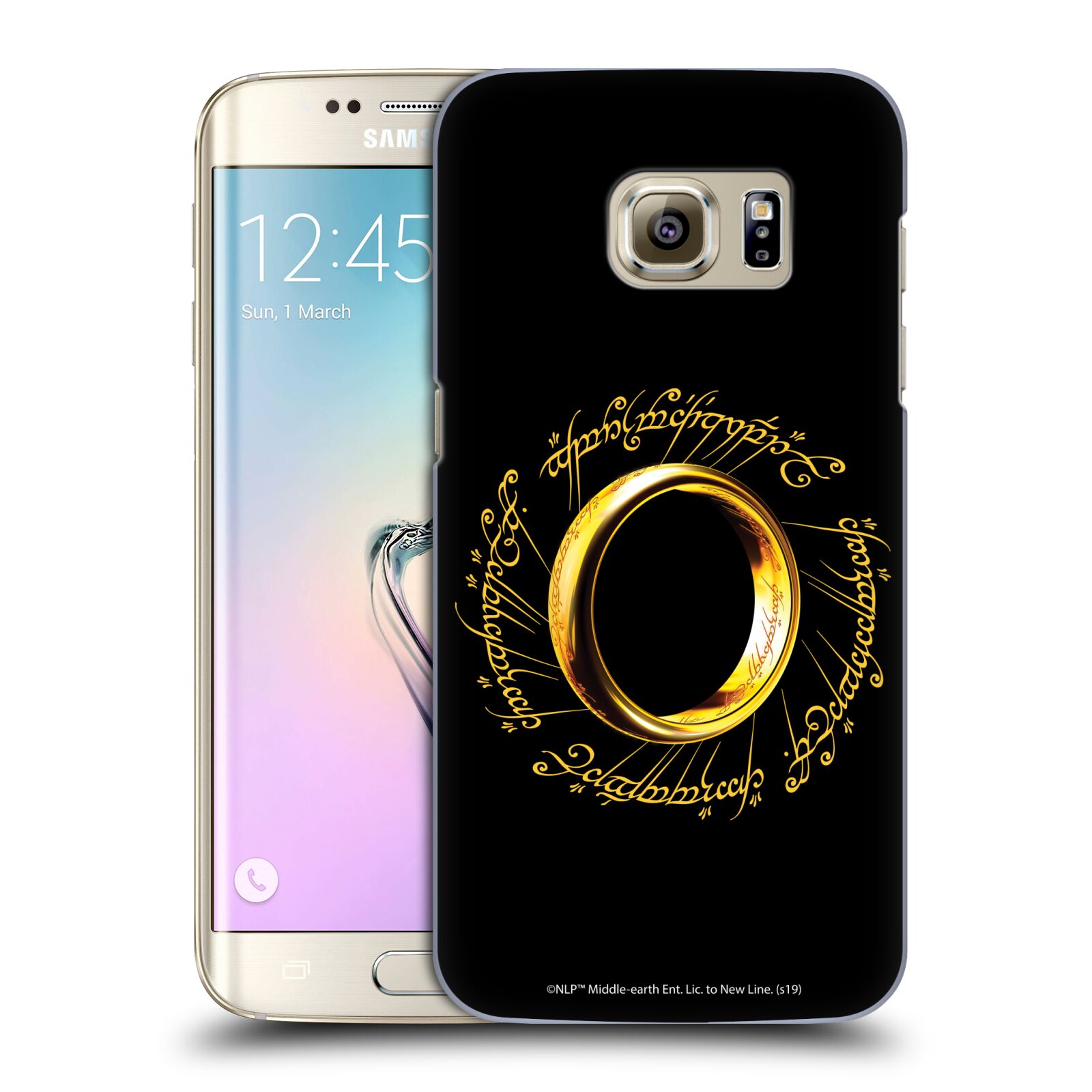 Pouzdro na mobil Samsung Galaxy S7 EDGE - HEAD CASE - Pán Prstenů - zlatý prsten