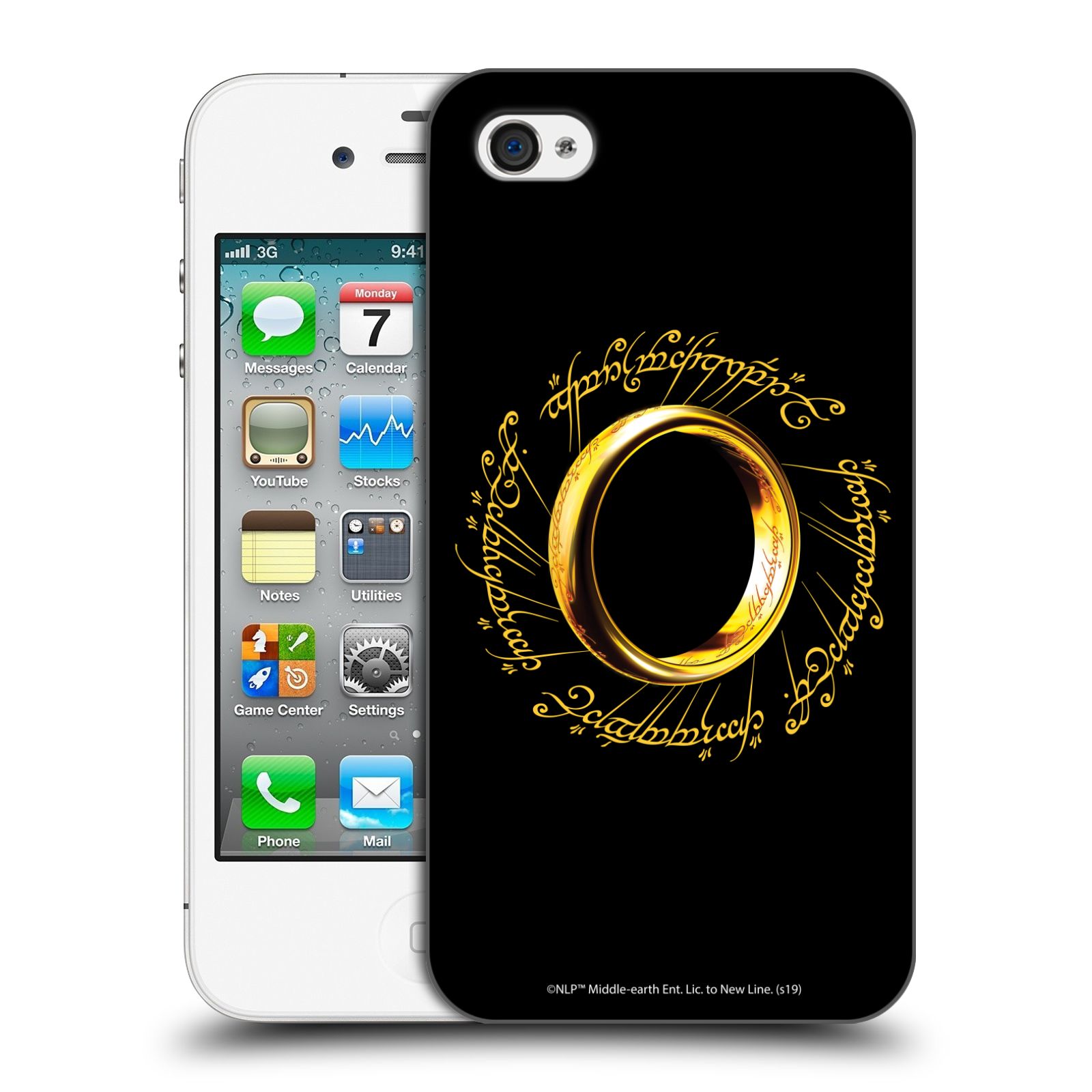 Zadní obal pro mobil Apple Iphone 4/4S - HEAD CASE - Pán Prstenů - prsten