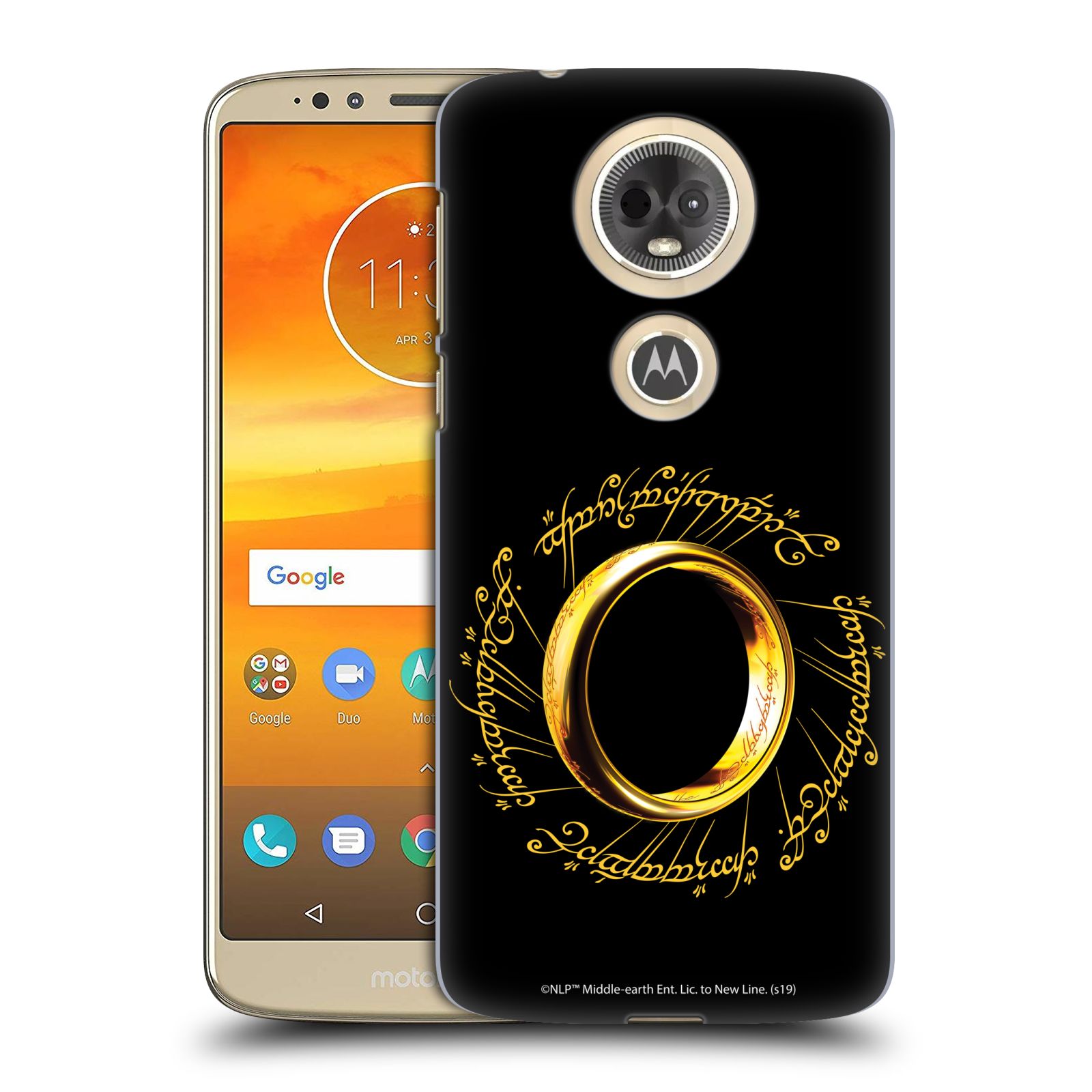 Pouzdro na mobil Motorola Moto E5 PLUS - HEAD CASE - Pán Prstenů - zlatý prsten