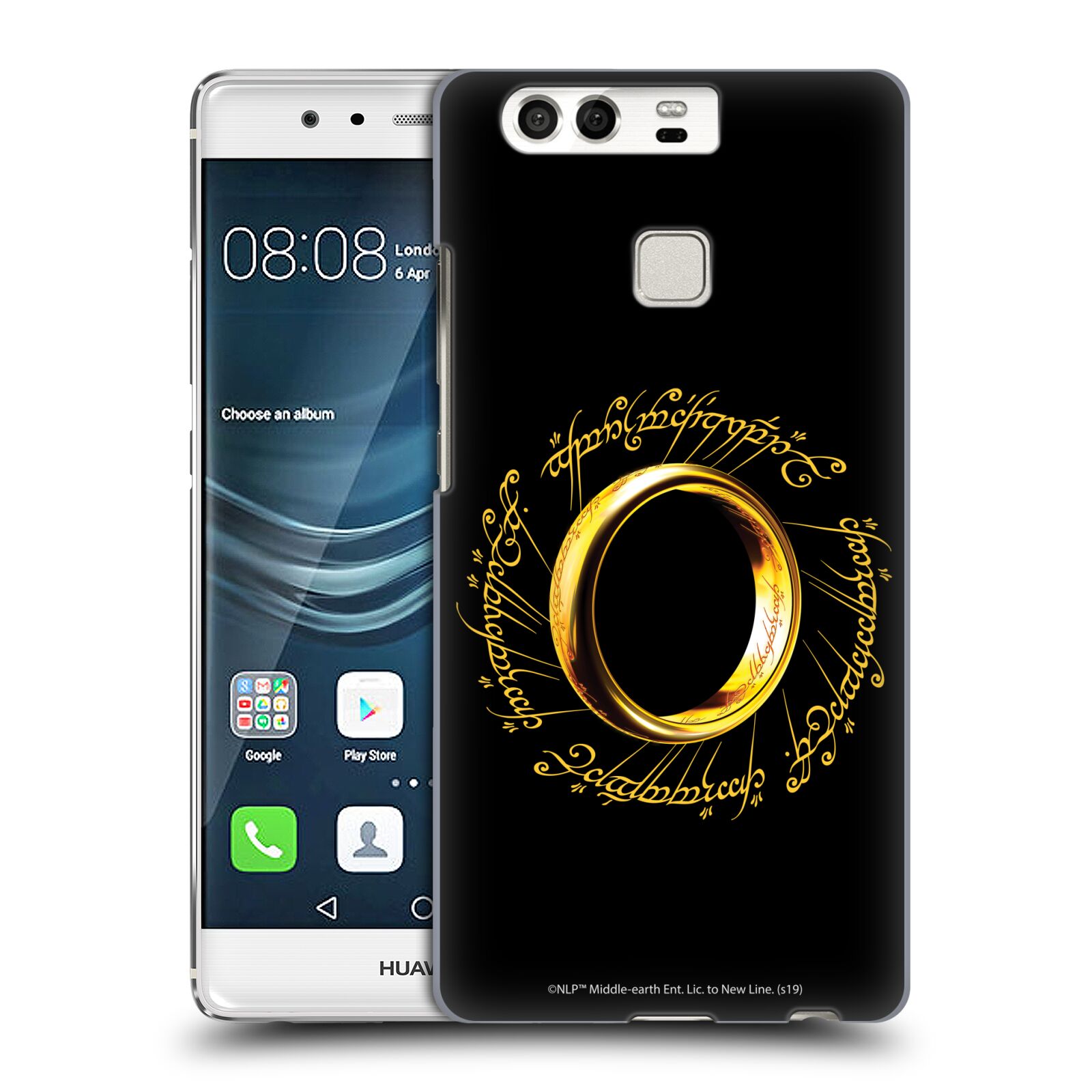 Pouzdro na mobil Huawei P9 / P9 DUAL SIM - HEAD CASE - Pán Prstenů - zlatý prsten