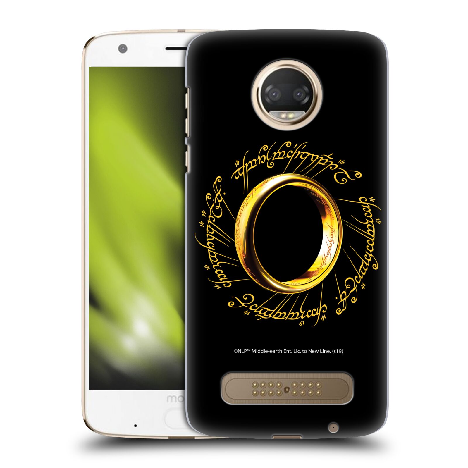 Pouzdro na mobil Motorola Moto Z2 PLAY - HEAD CASE - Pán Prstenů - zlatý prsten
