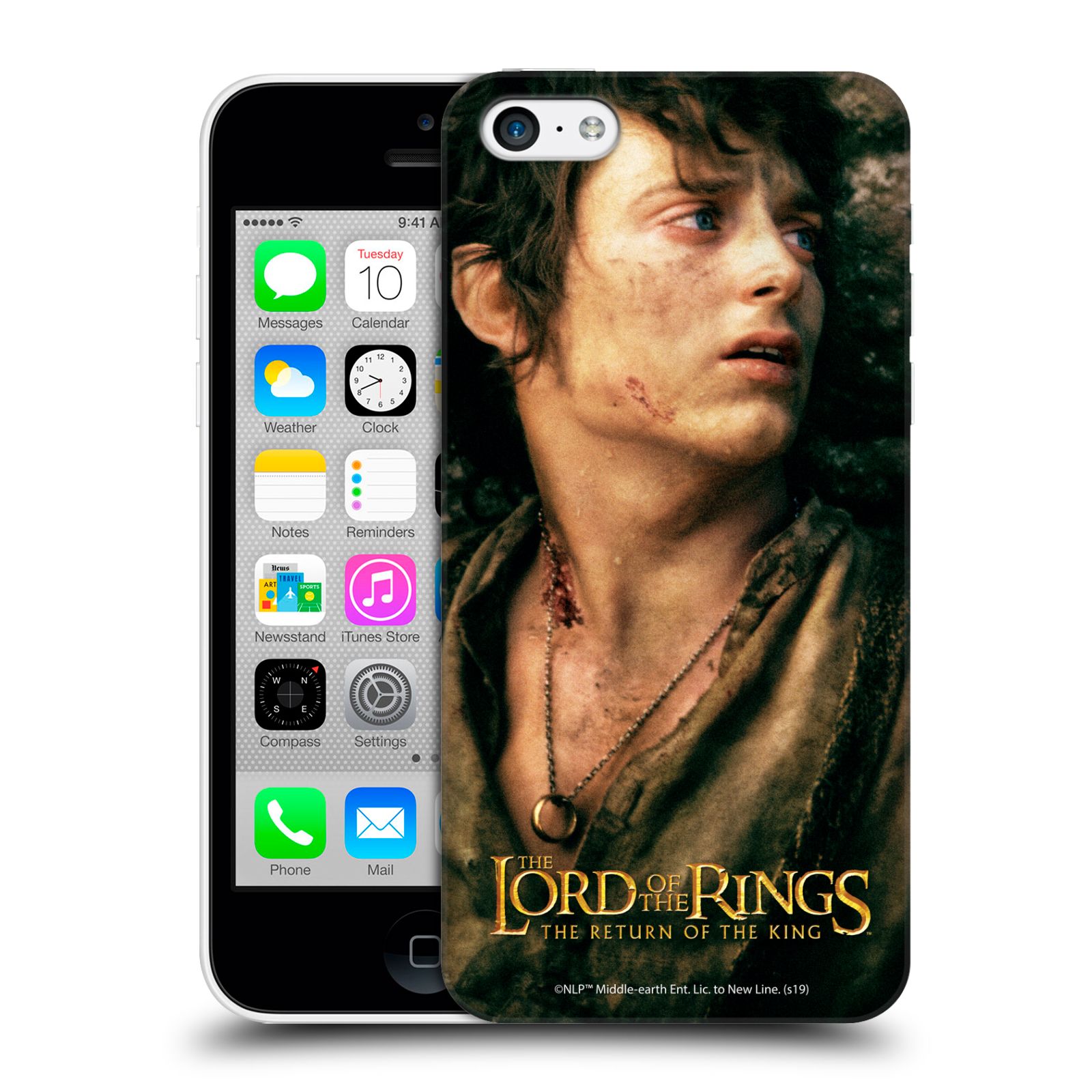 Pouzdro na mobil Apple Iphone 5C - HEAD CASE - Pán Prstenů - Frodo Pytlík tvář
