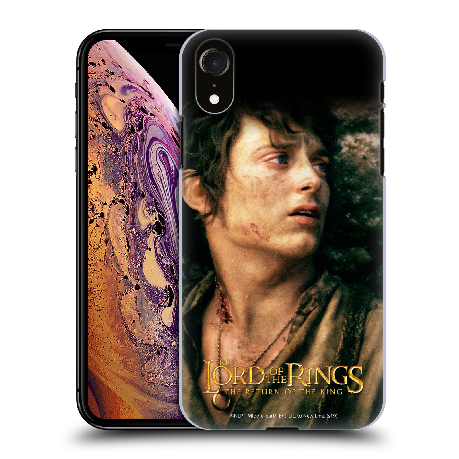 Pouzdro na mobil Apple Iphone XR - HEAD CASE - Pán Prstenů - Frodo Pytlík tvář
