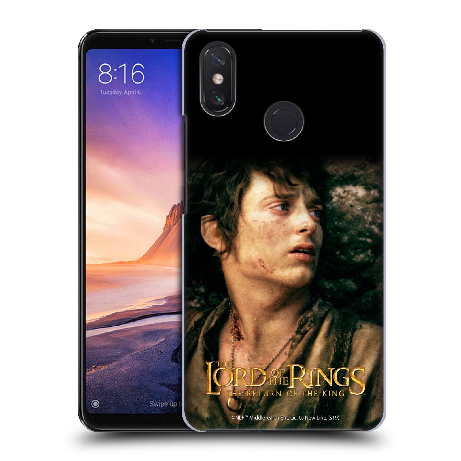 Pouzdro na mobil Xiaomi Mi Max 3 - HEAD CASE - Pán Prstenů - Frodo Pytlík tvář