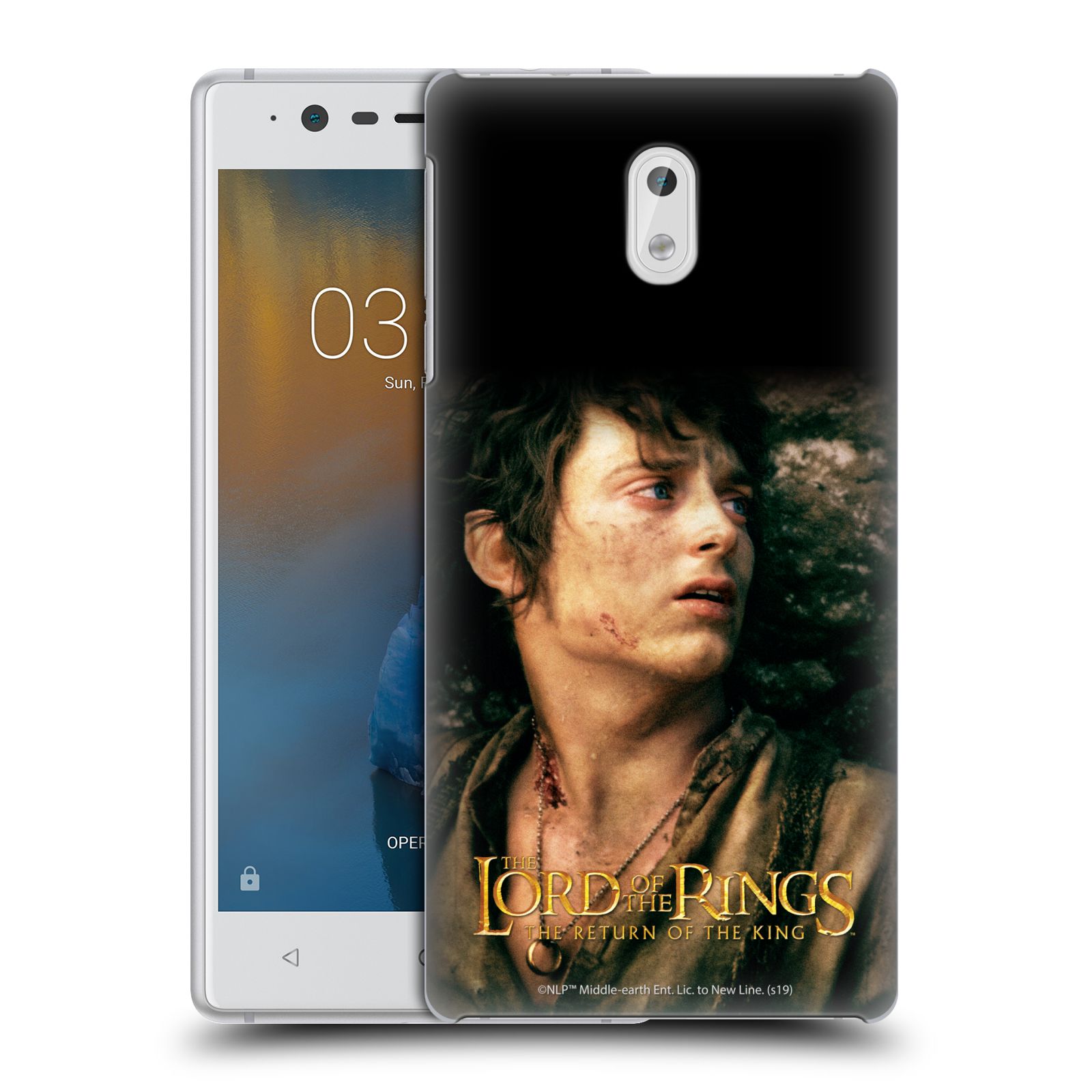 Pouzdro na mobil Nokia 3 - HEAD CASE - Pán Prstenů - Frodo Pytlík tvář