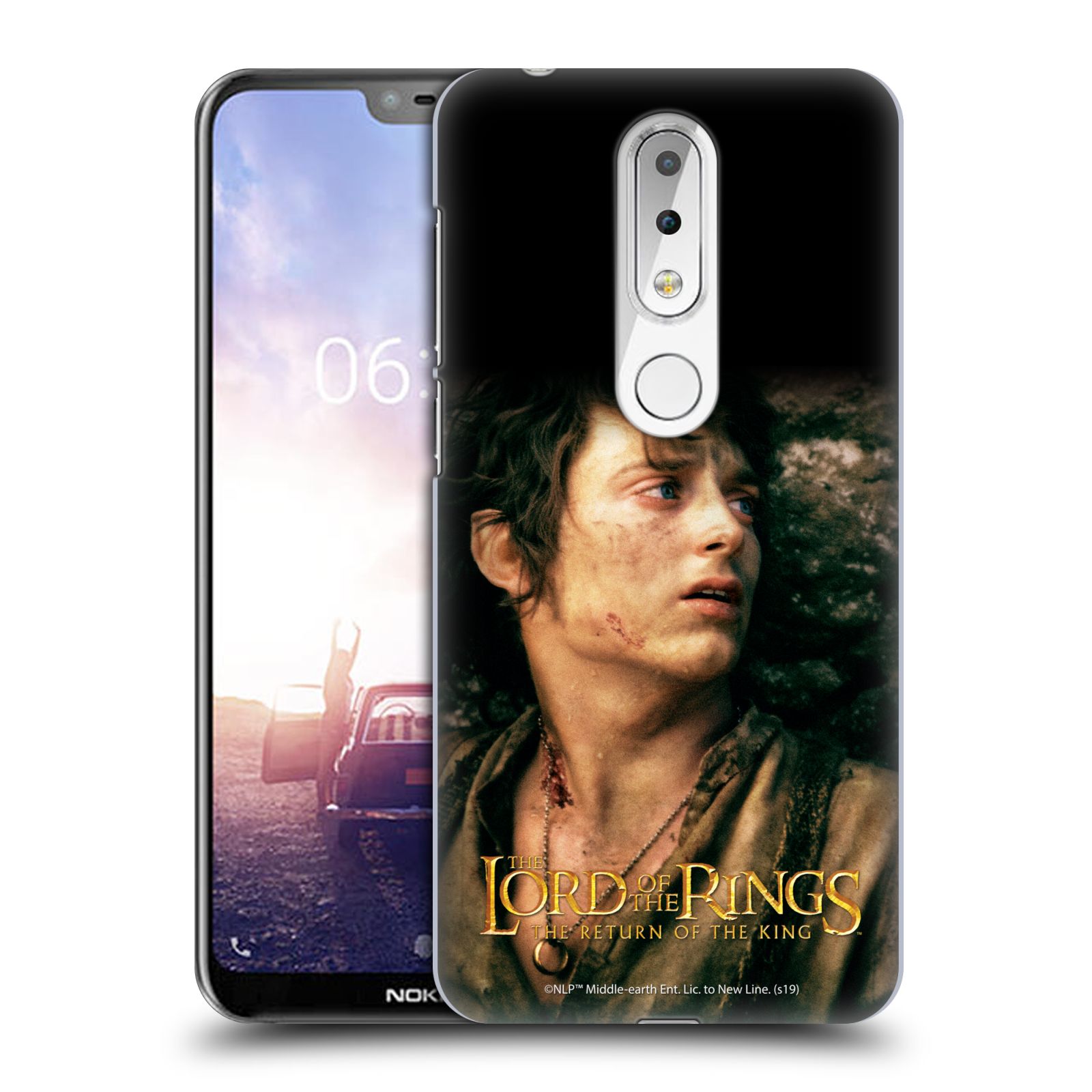 Pouzdro na mobil Nokia 6.1 PLUS - HEAD CASE - Pán Prstenů - Frodo Pytlík tvář