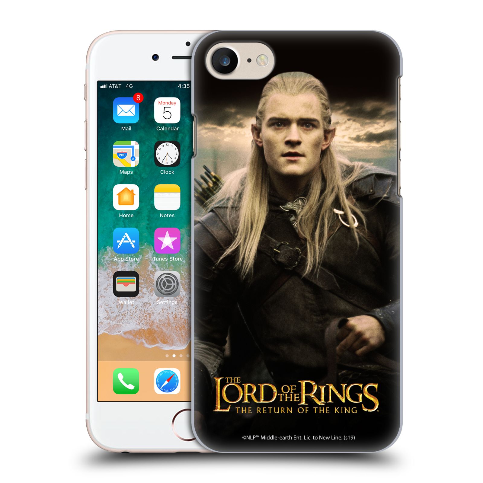 Pouzdro na mobil Apple Iphone 7/8 - HEAD CASE - Pán Prstenů - Elf Legolas
