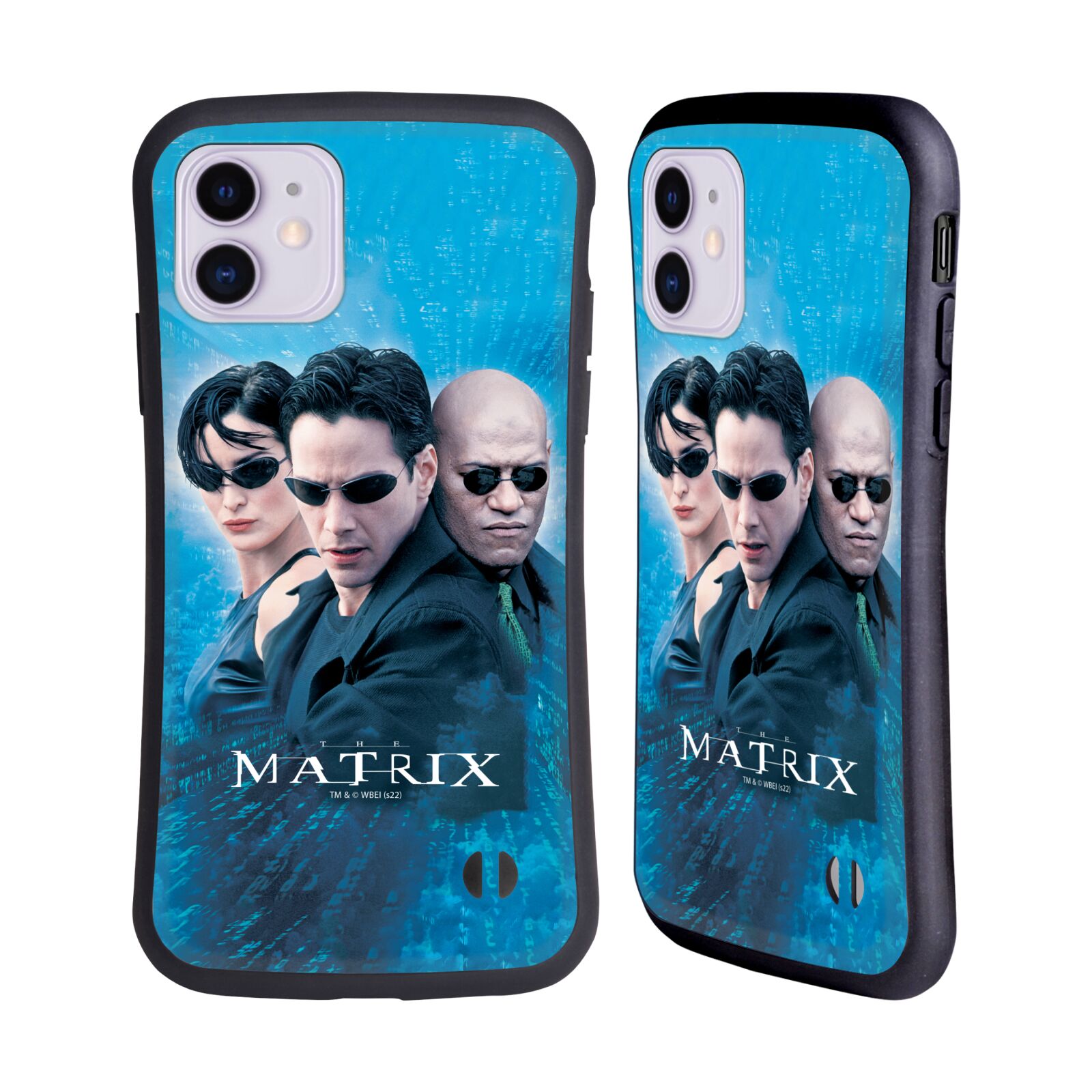Odolný zadní obal pro mobil Apple Iphone 11 - HEAD CASE - Matrix - Neo modré pozadí