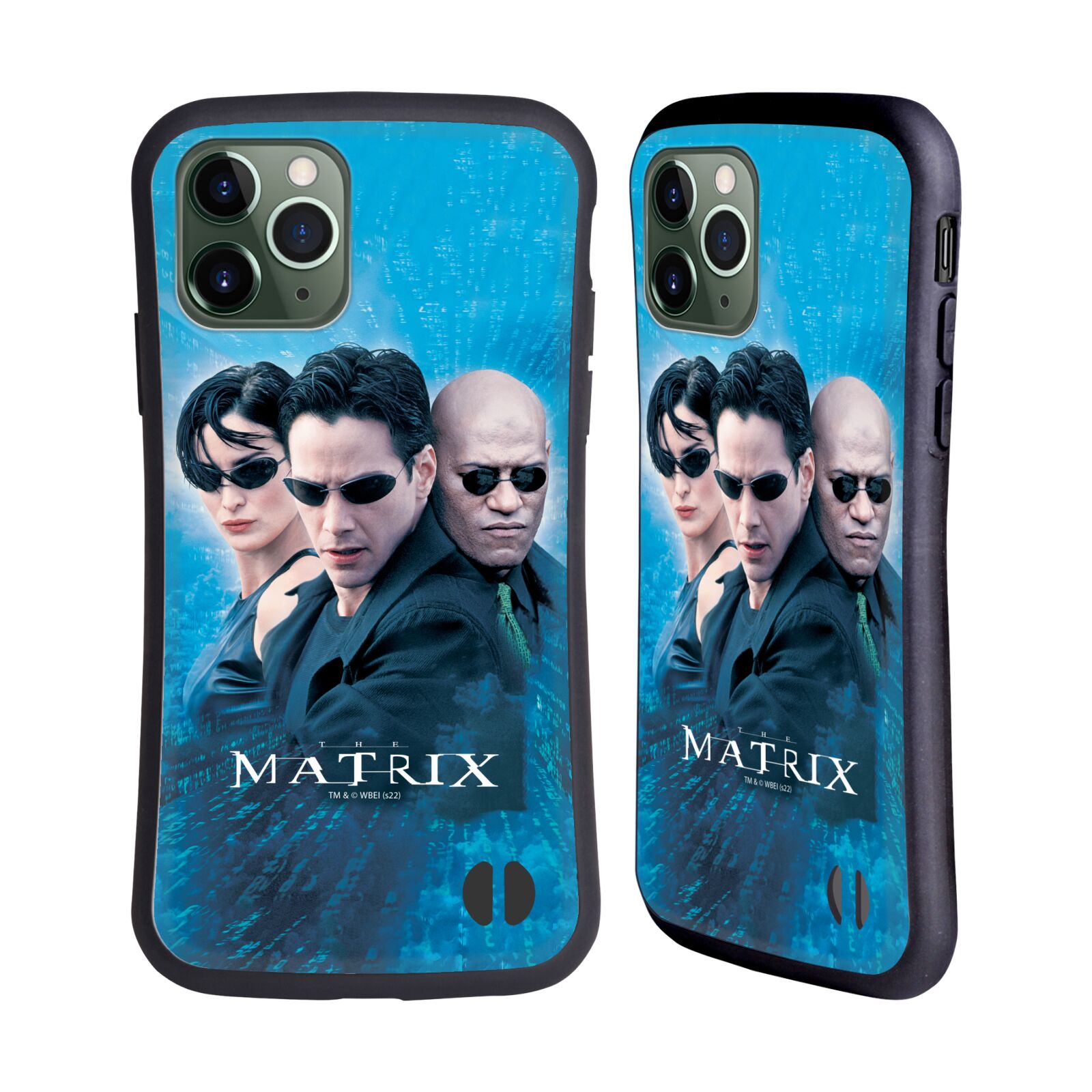 Odolný zadní obal pro mobil Apple Iphone 11 PRO - HEAD CASE - Matrix - Neo modré pozadí
