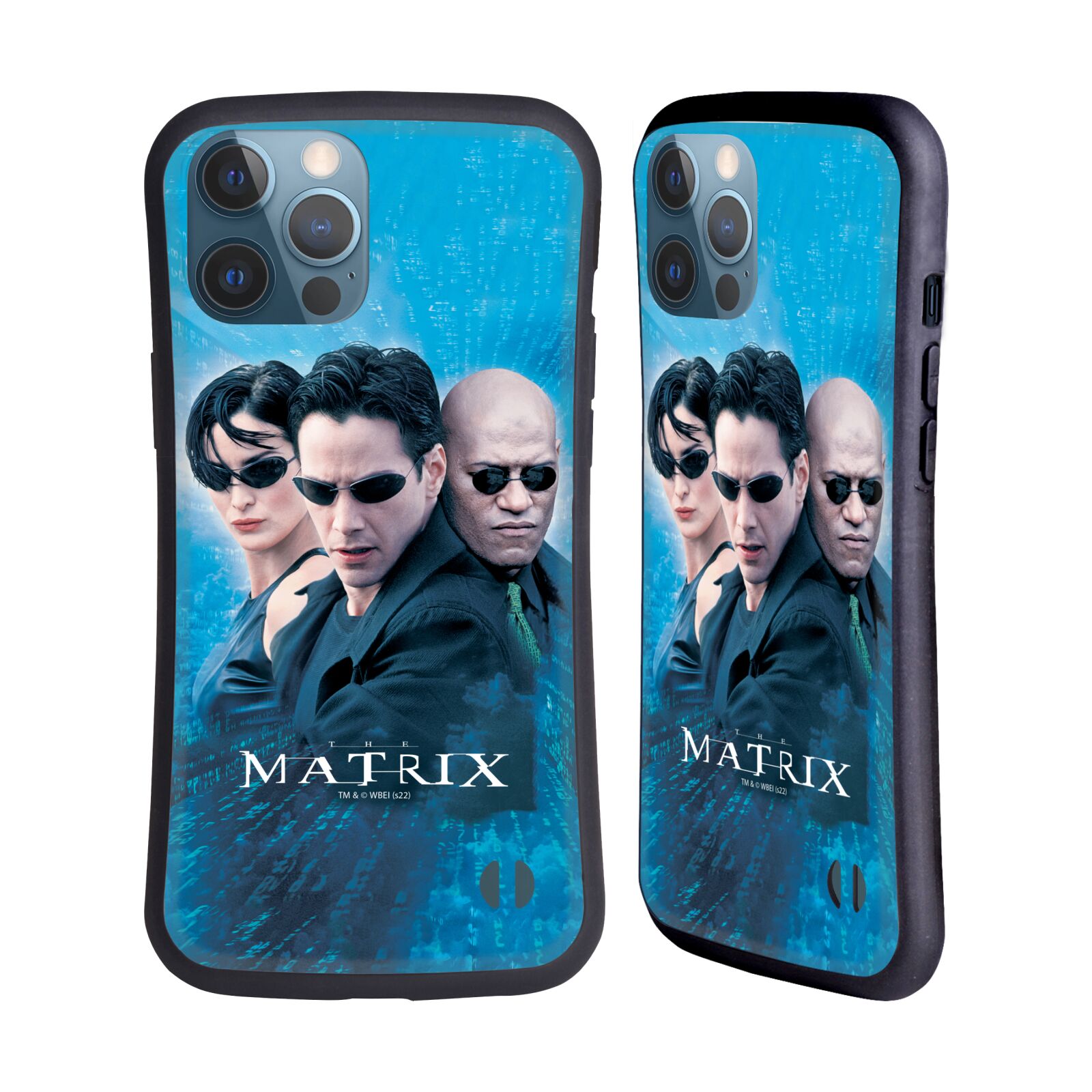 Odolný zadní obal pro mobil Apple iPhone 13 PRO MAX - HEAD CASE - Matrix - Neo modré pozadí