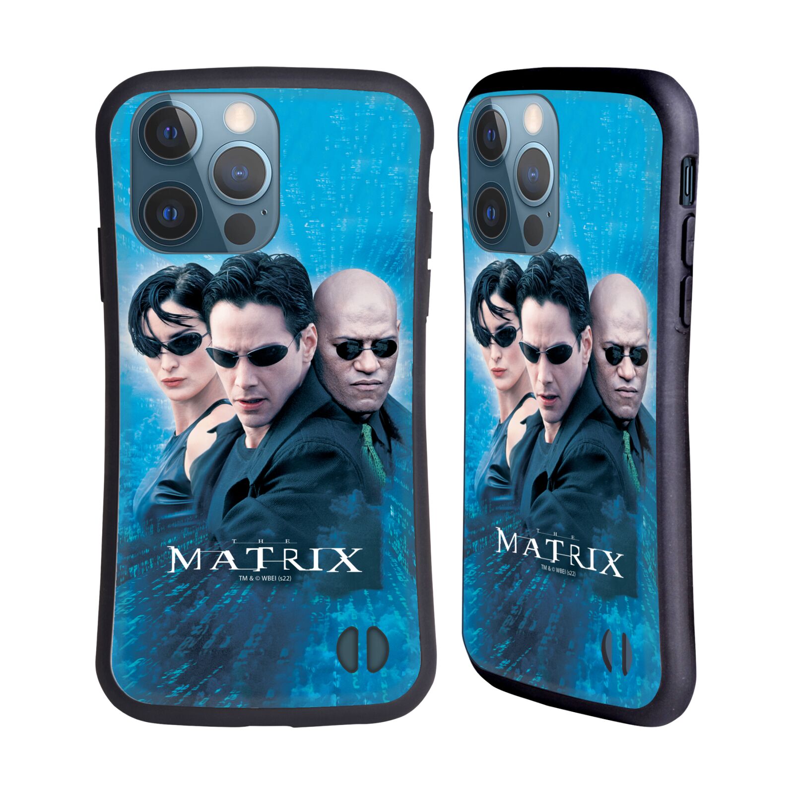 Odolný zadní obal pro mobil Apple iPhone 13 PRO - HEAD CASE - Matrix - Neo modré pozadí
