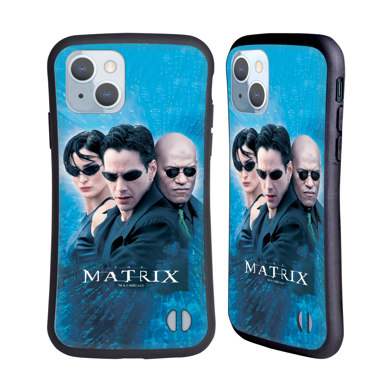 Odolný zadní obal pro mobil Apple iPhone 14 - HEAD CASE - Matrix - Neo modré pozadí