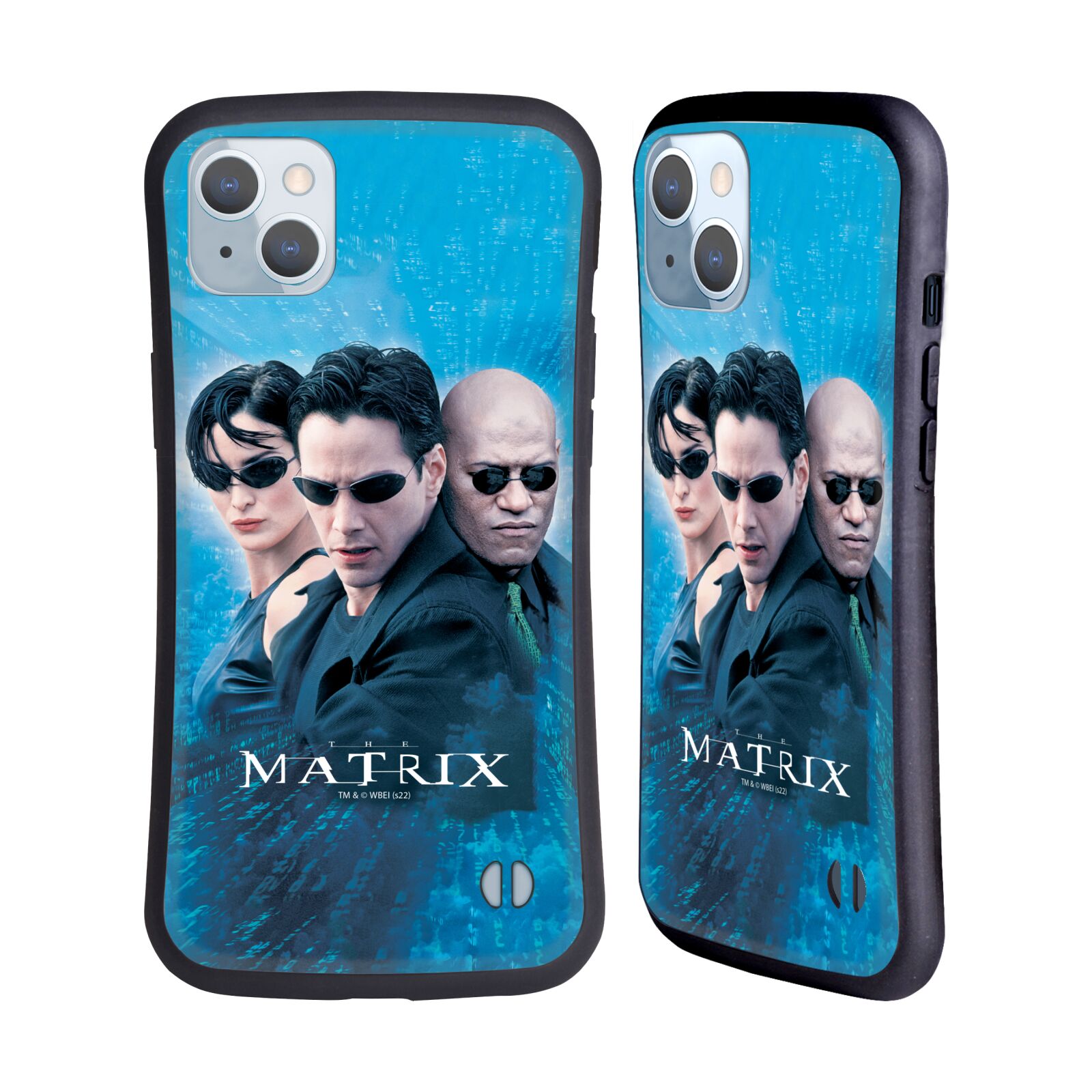 Odolný zadní obal pro mobil Apple iPhone 14 PLUS - HEAD CASE - Matrix - Neo modré pozadí
