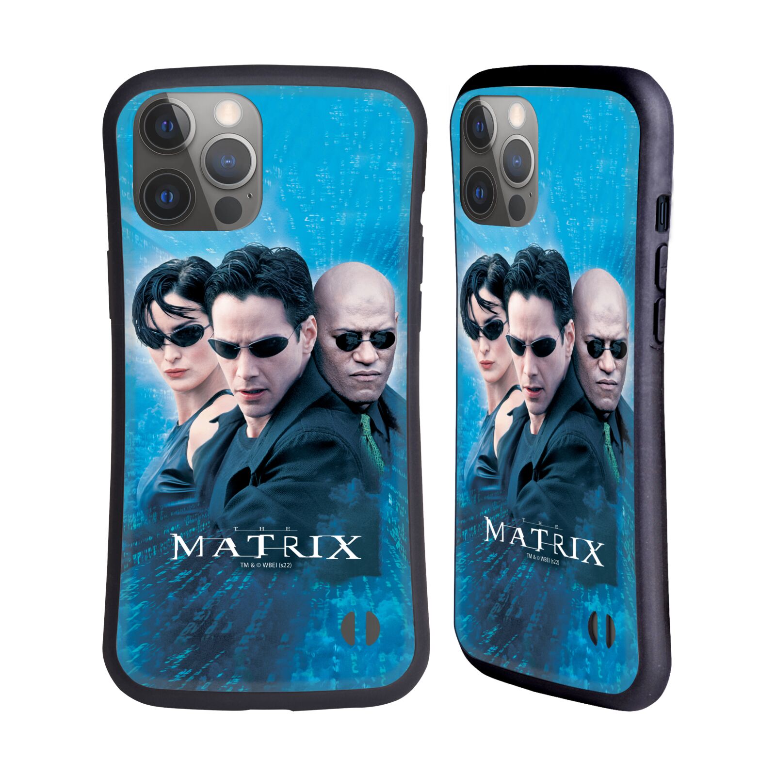 Odolný zadní obal pro mobil Apple iPhone 14 PRO MAX - HEAD CASE - Matrix - Neo modré pozadí