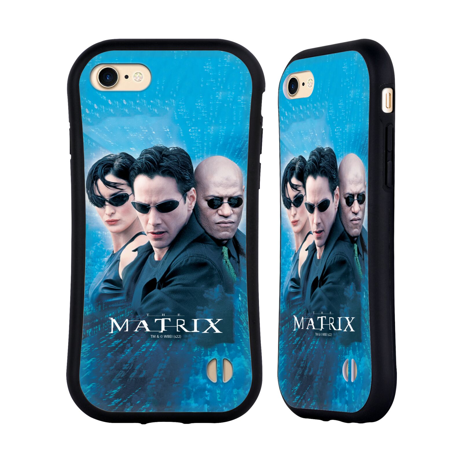 Odolný zadní obal pro mobil Apple Iphone 7/8/SE2020 - HEAD CASE - Matrix - Neo modré pozadí