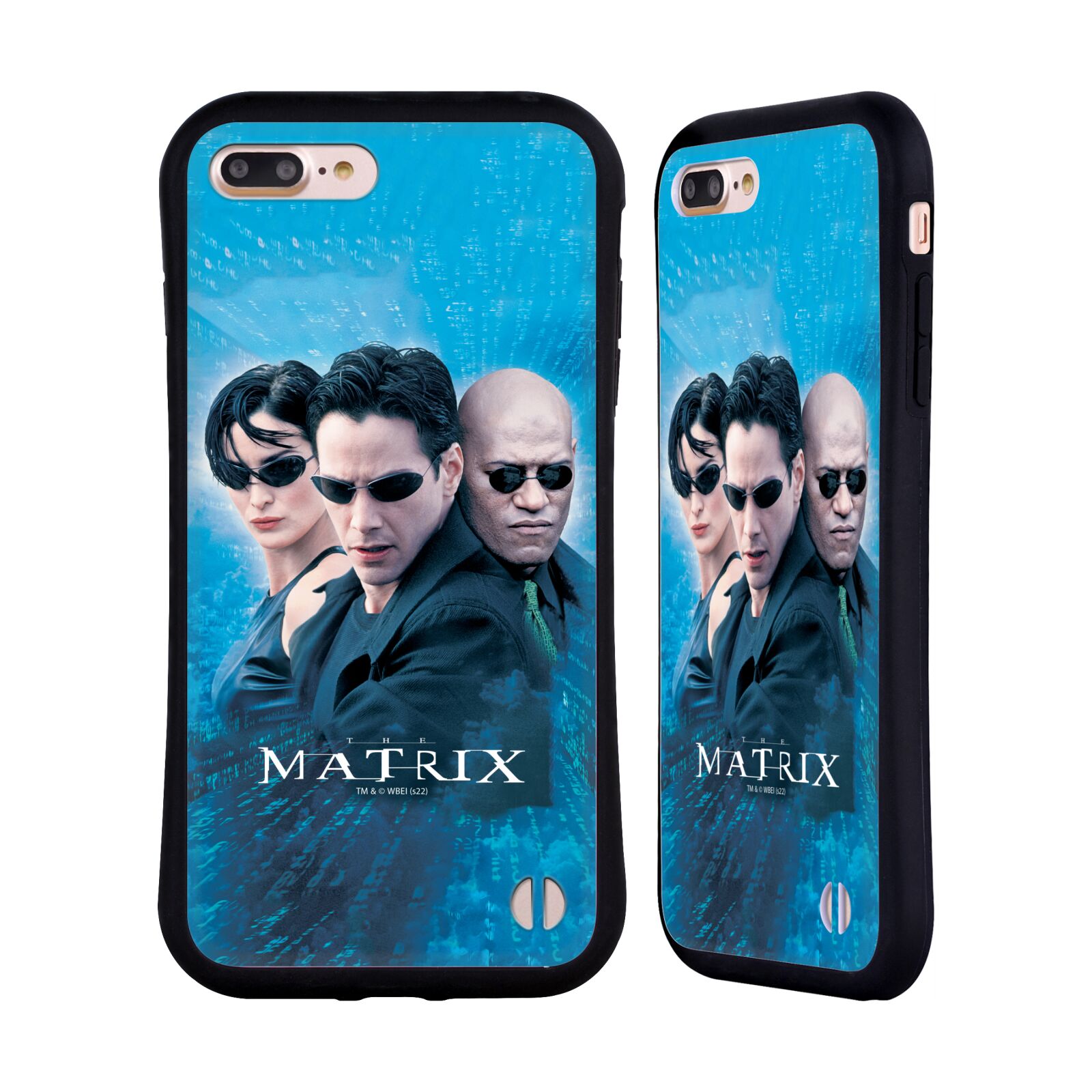 Odolný zadní obal pro mobil Apple Iphone 7+ /  8+ - HEAD CASE - Matrix - Neo modré pozadí