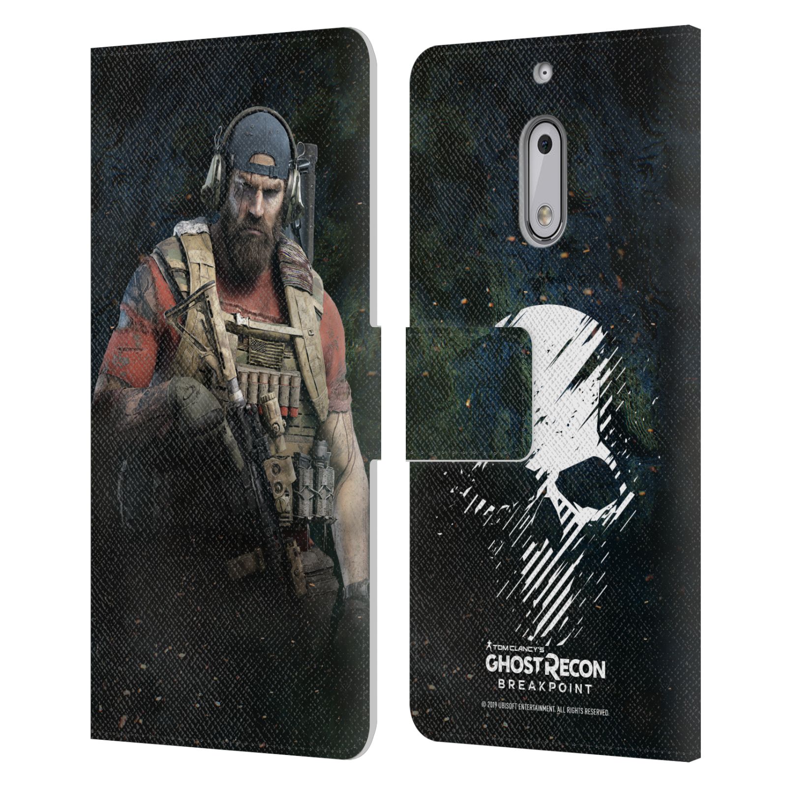 Pouzdro na mobil Nokia 6 - Head Case - Tom Clancy Ghost Recon - voják Nomad