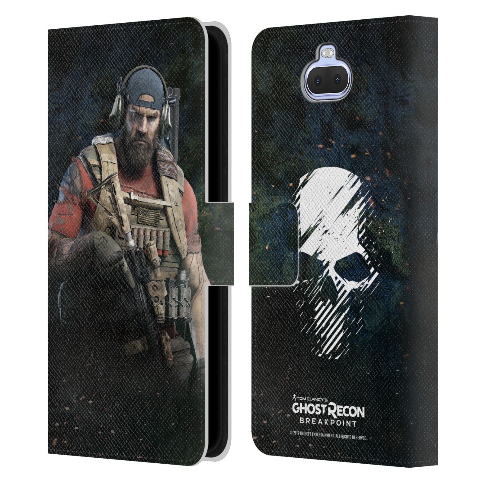 Pouzdro na mobil Sony Xperia 10 - Head Case - Tom Clancy Ghost Recon - voják Nomad