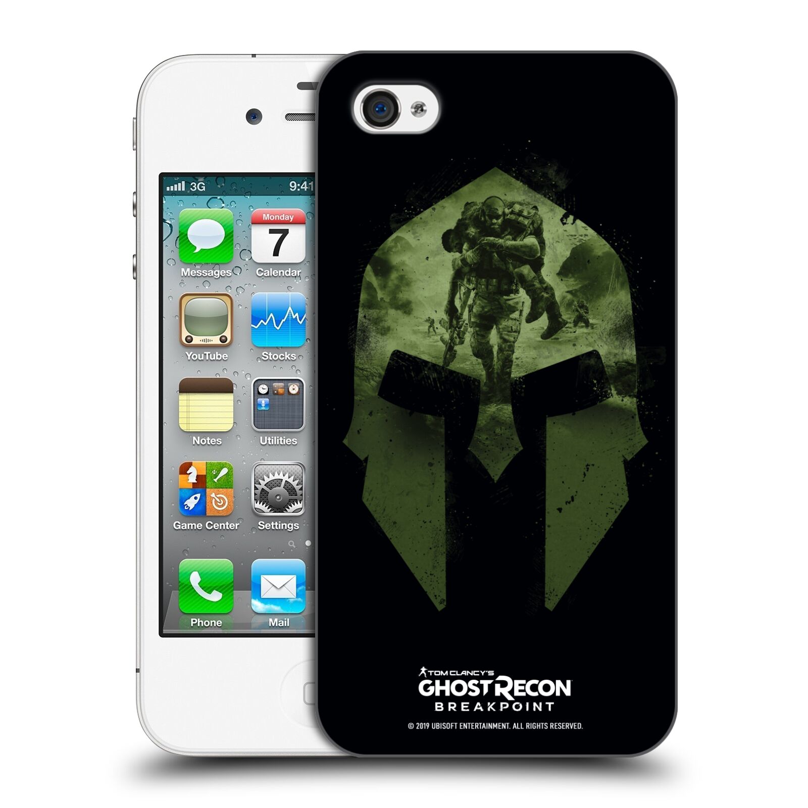 Obal na mobil Apple Iphone 4/4S - HEAD CASE - Ghost Recon Breakpoint - Nomad Logo