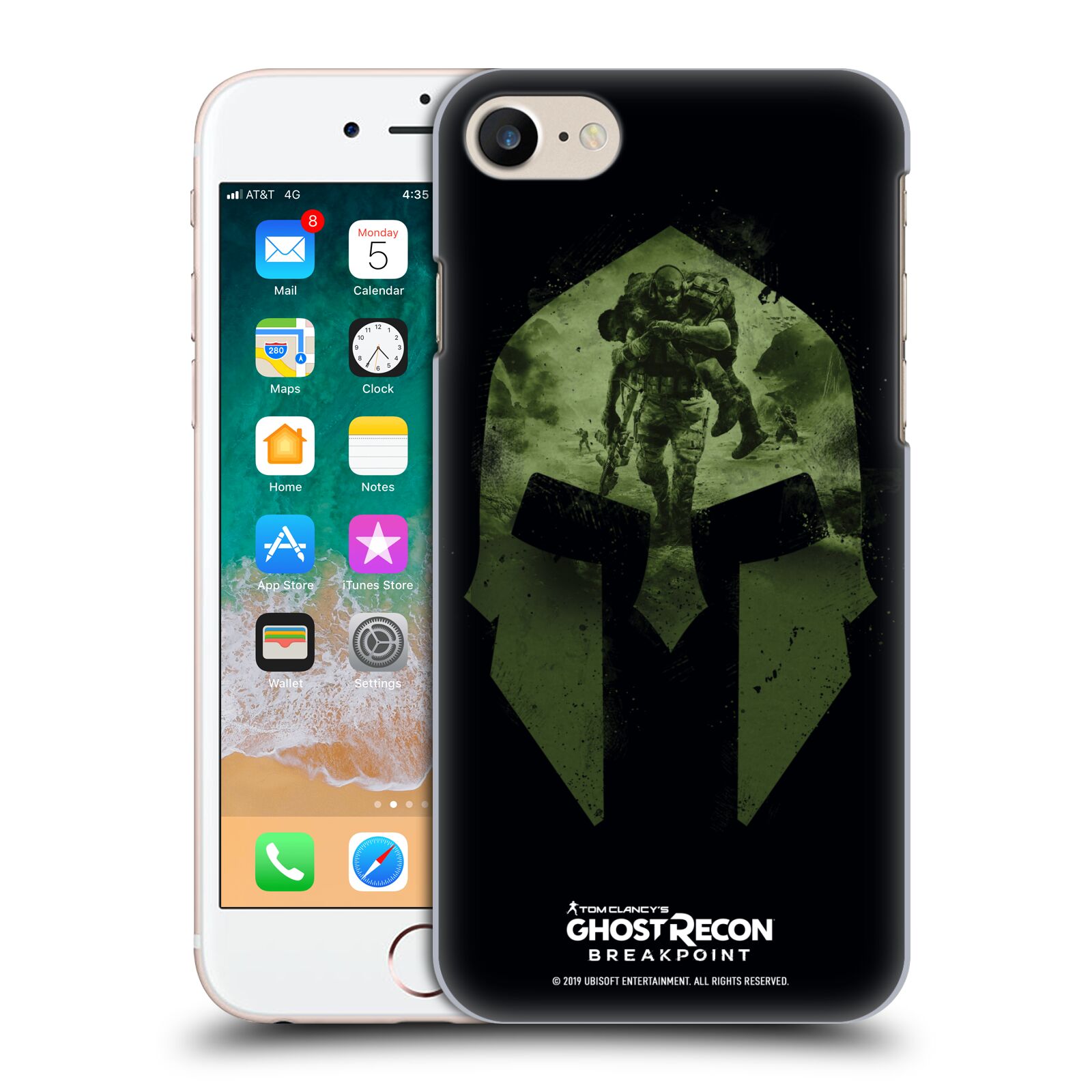 Obal na mobil Apple Iphone 7/8/SE2020 - HEAD CASE - Ghost Recon Breakpoint - Nomad Logo