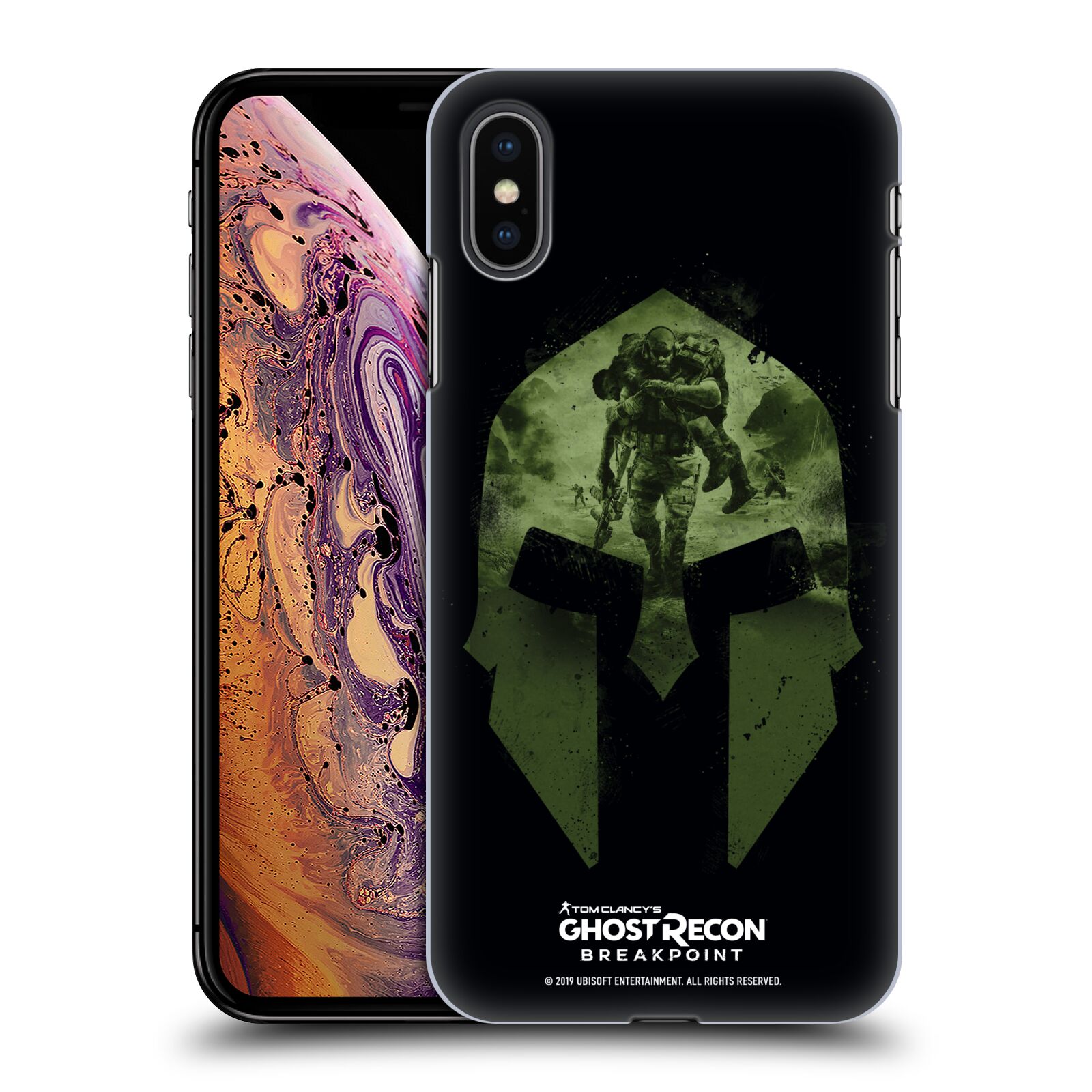 Obal na mobil Apple Iphone XS MAX - HEAD CASE - Ghost Recon Breakpoint - Nomad Logo