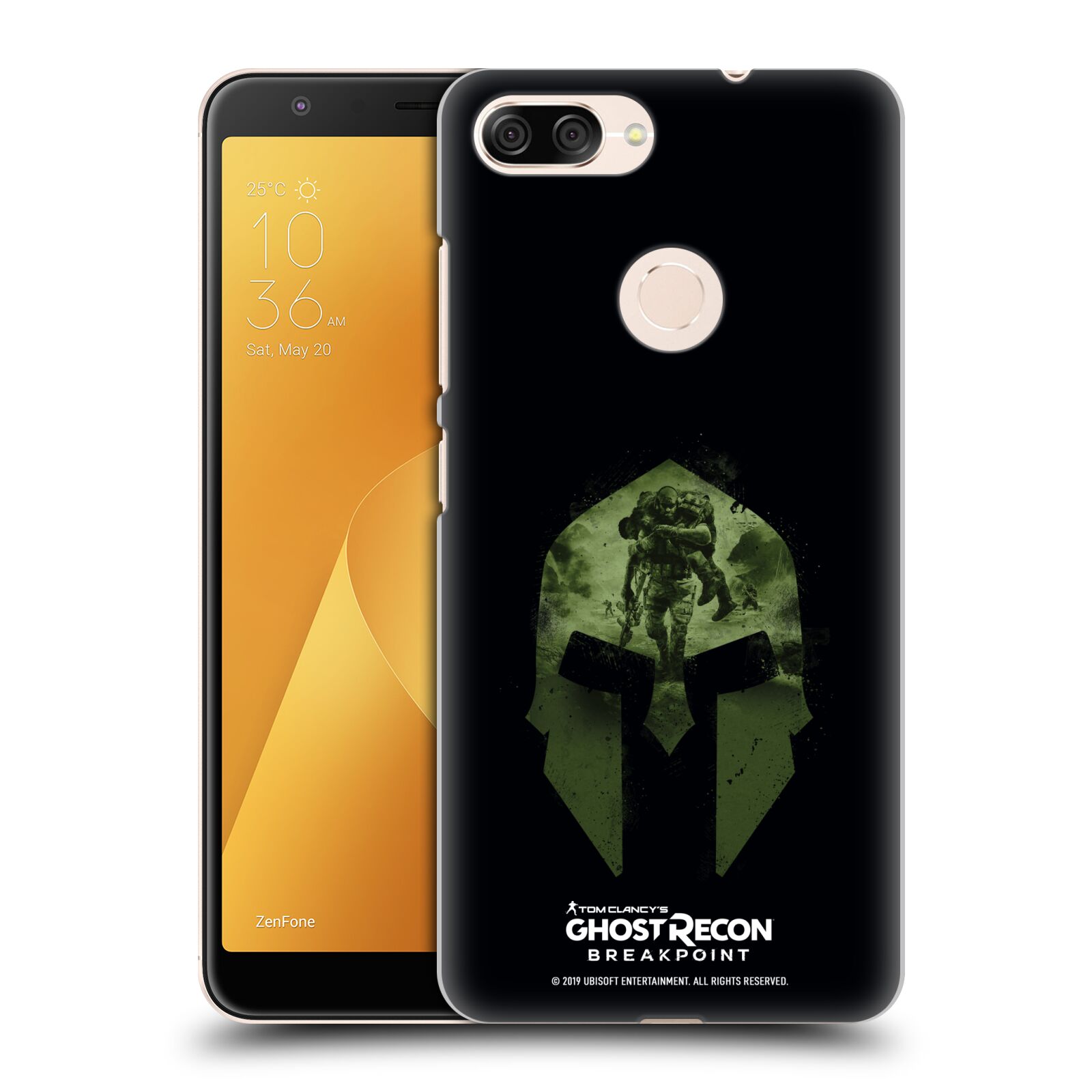 Obal na mobil Asus Zenfone Max Plus (M1) - HEAD CASE - Ghost Recon Breakpoint - Nomad Logo