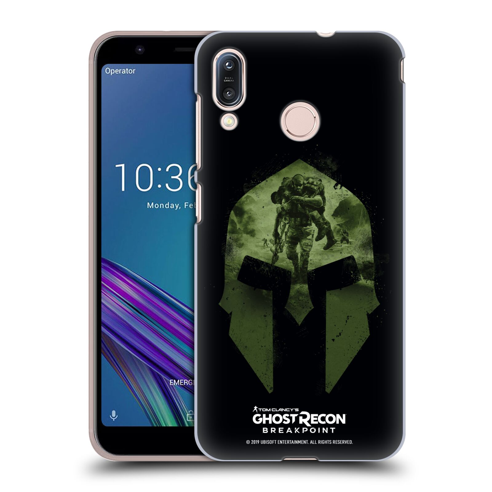 Obal na mobil Asus Zenfone Max (M1) ZB555KL - HEAD CASE - Ghost Recon Breakpoint - Nomad Logo