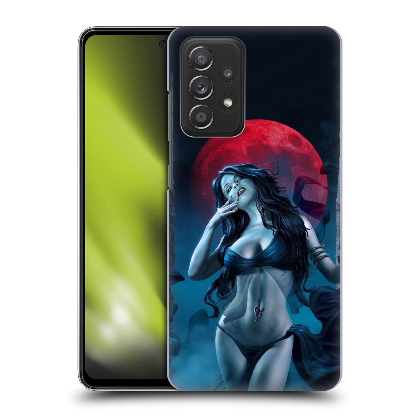 Pouzdro na mobil Samsung Galaxy A52 / A52 5G / A52s 5G - HEAD CASE - Fantasy kresby Tom Wood - hladová upírka