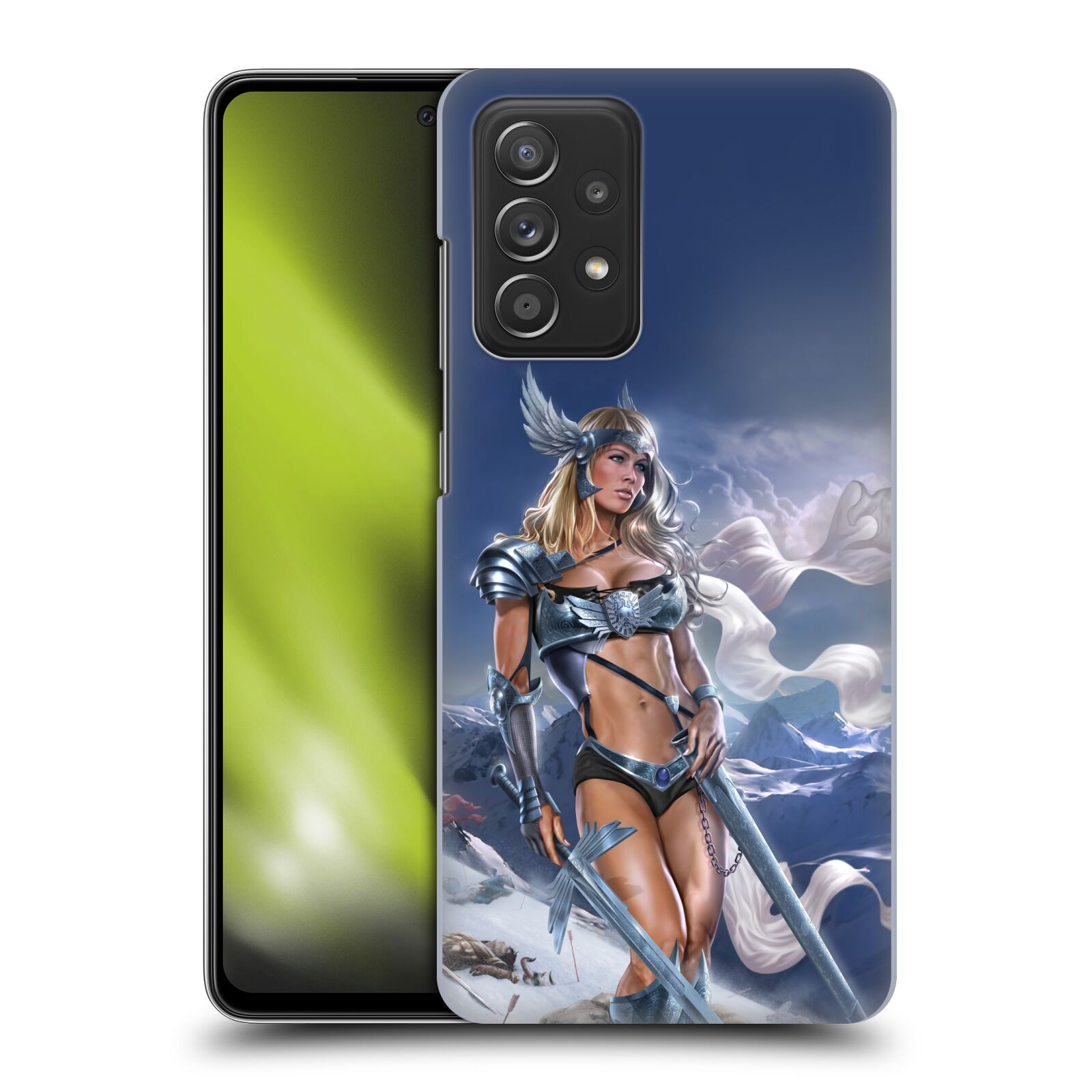 Pouzdro na mobil Samsung Galaxy A52 / A52 5G / A52s 5G - HEAD CASE - Fantasy kresby Tom Wood - Princezna bojovnice