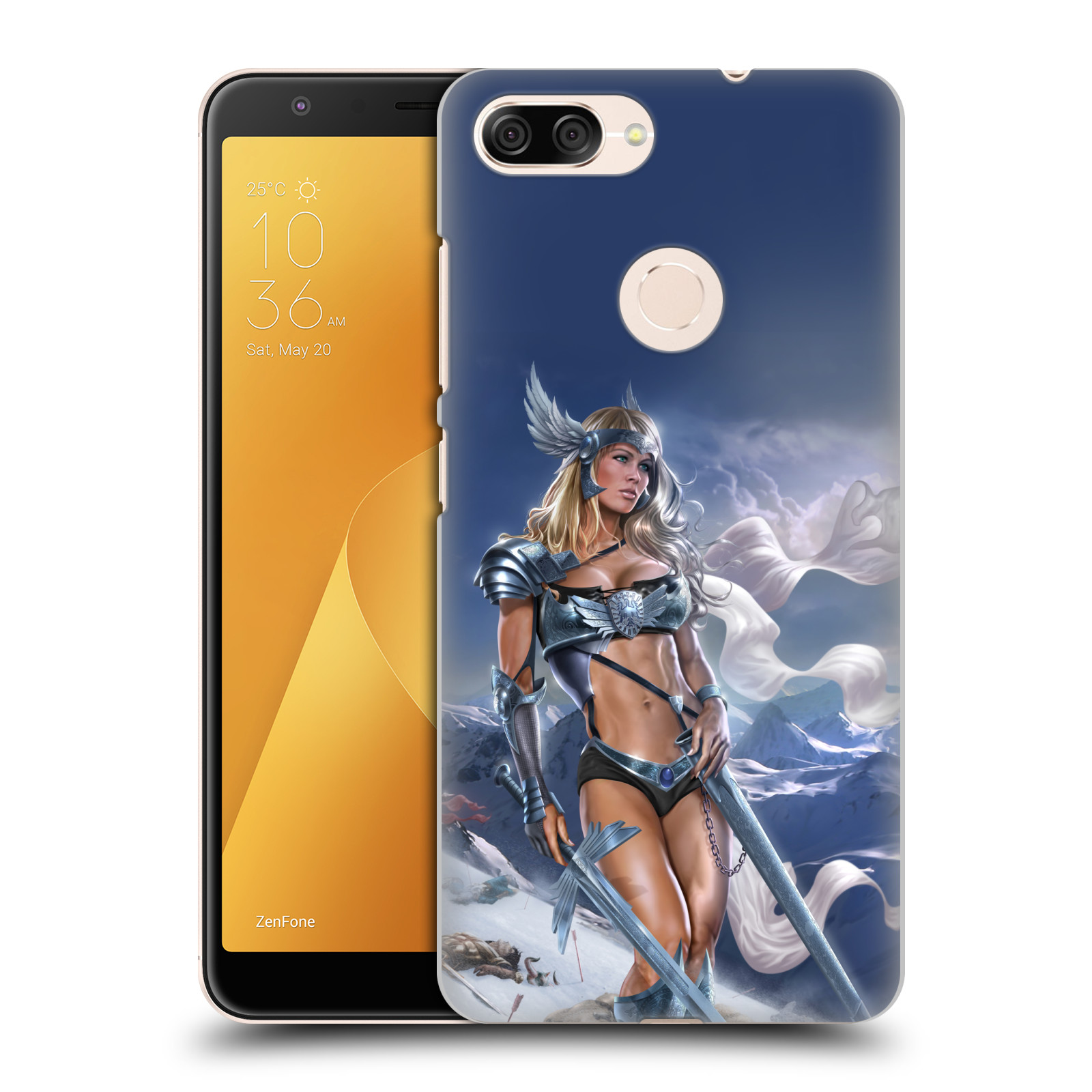 Pouzdro na mobil ASUS ZENFONE Max Plus M1 - HEAD CASE - Fantasy kresby Tom Wood - Princezna bojovnice