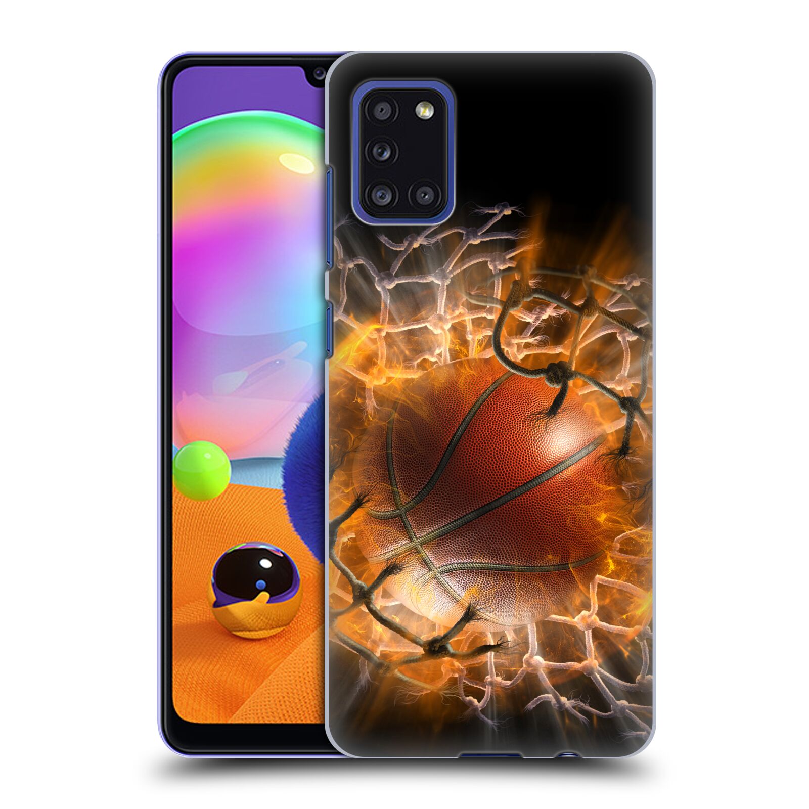 Pouzdro na mobil Samsung Galaxy A31 - HEAD CASE - Fantasy kresby Tom Wood - Basketball