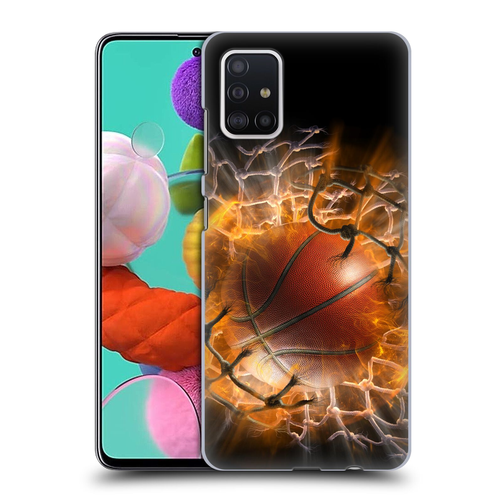 Pouzdro na mobil Samsung Galaxy A51 - HEAD CASE - Fantasy kresby Tom Wood - Basketball