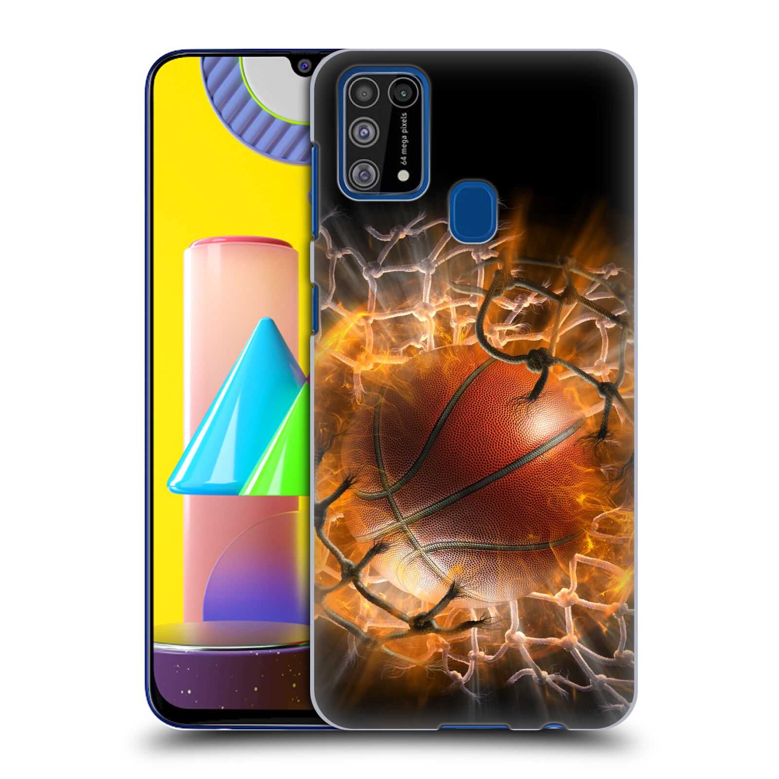 Pouzdro na mobil Samsung Galaxy M31 - HEAD CASE - Fantasy kresby Tom Wood - Basketball