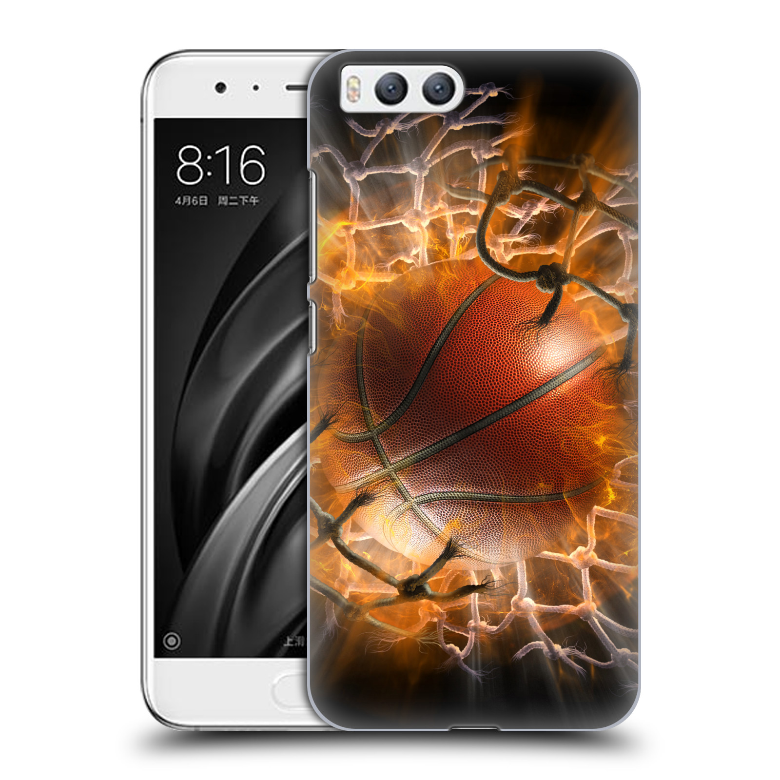 Pouzdro na mobil Xiaomi MI6 - HEAD CASE - Fantasy kresby Tom Wood - Basketball